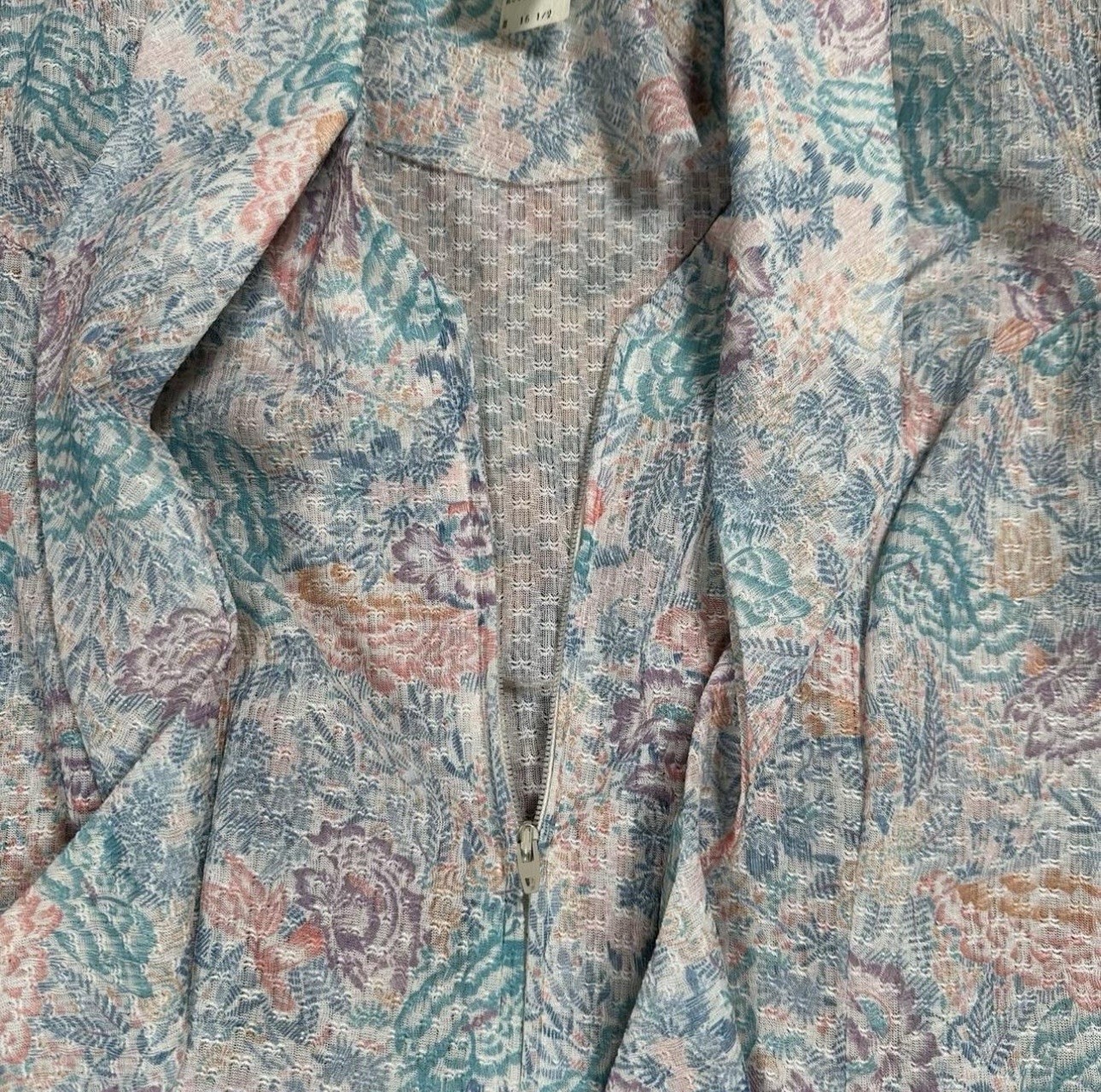 Vtg 60’s Three R’s Funky Style Floral Print Short Sleeve Tie Neck Dress! Size S