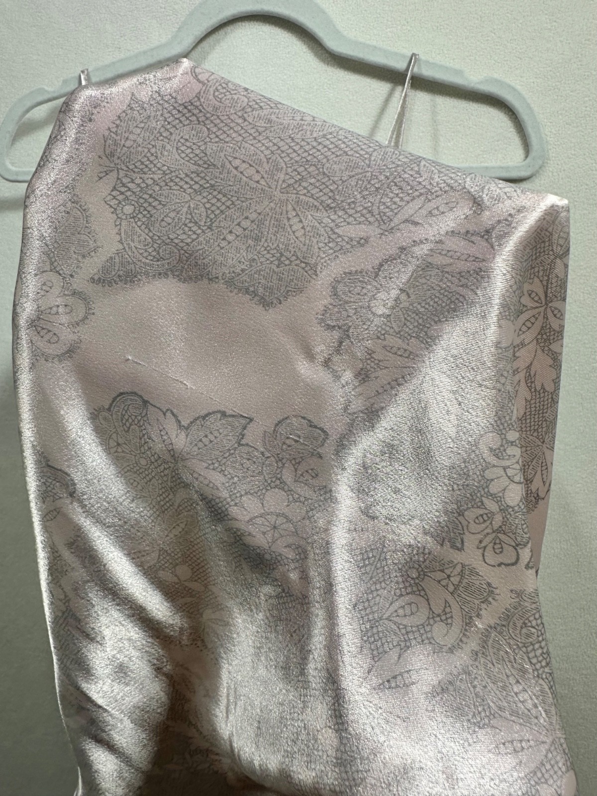 Vintage BODY DRAMA Pink Patterned Cami Slip Dress