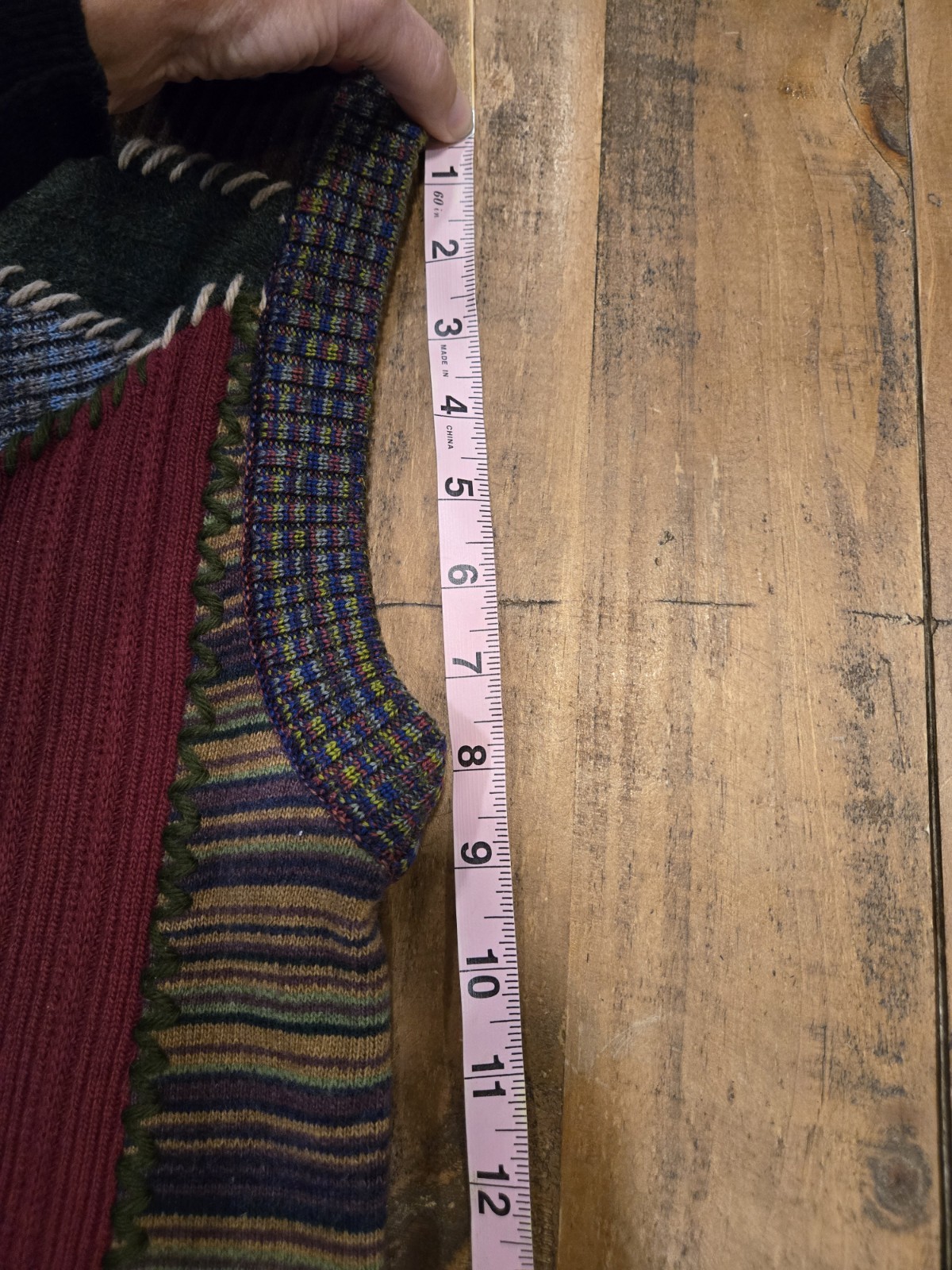 VTG Dolce & Gabbana Patchwork Old Money, Vintage, Wool, Angora, Silk Blend