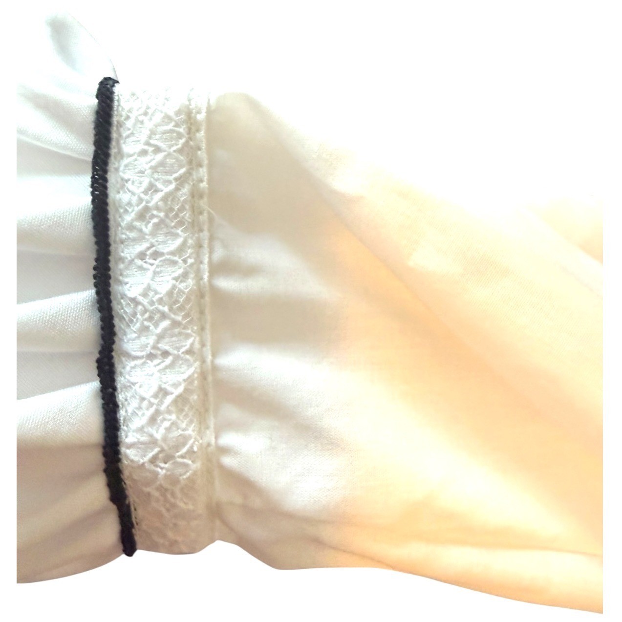 VTG H Bar C California Ranchwear White Ruffle Pintuck Western Blouse Size 34