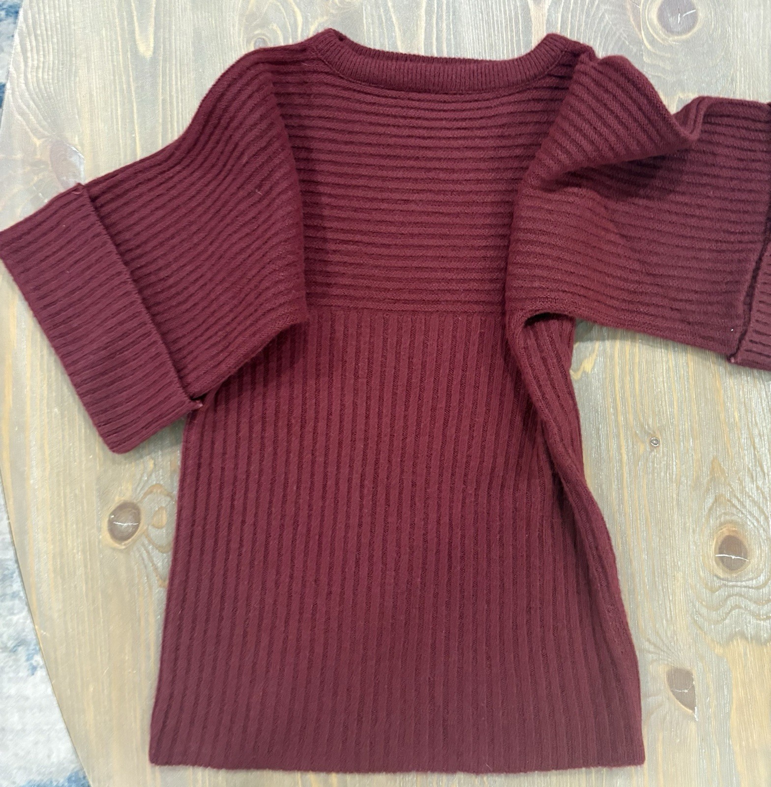 Sears JR Bazaar Vintage Sweater 70s Size Small Womens Knit Ribbed Vtg