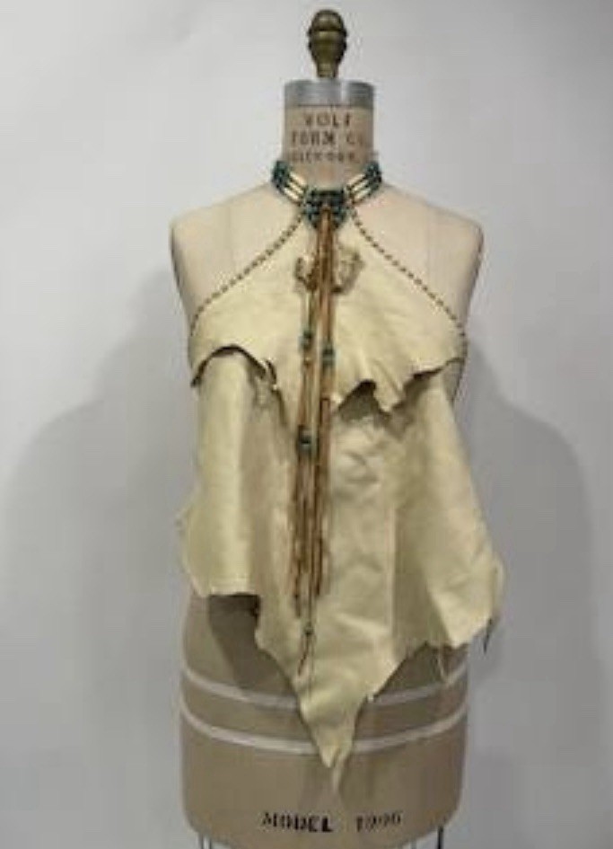 Artisan Handmade Leather Halter Top Hippie Biker Motorcycle RocknRoll Festival