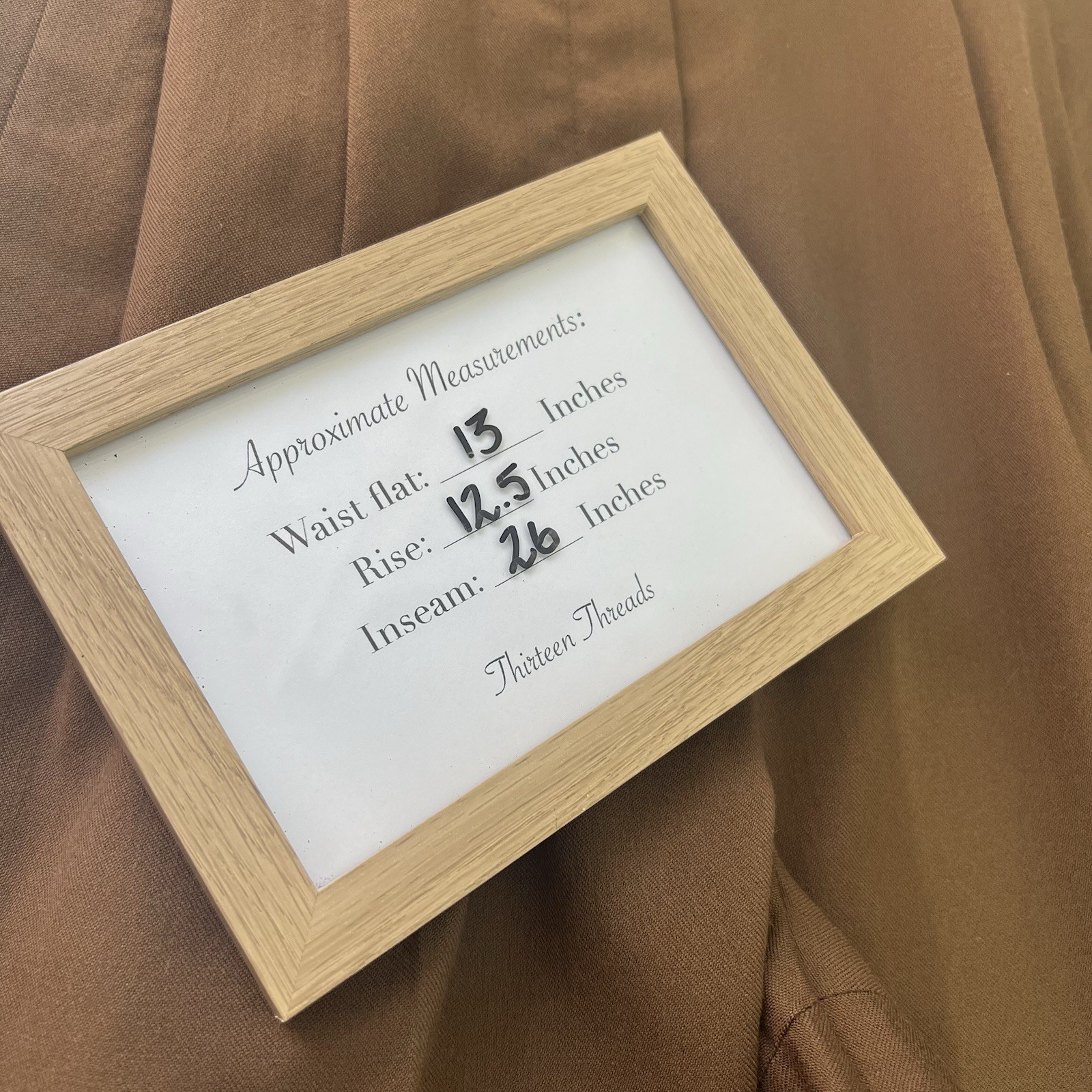 Vintage Embassy Row Pure Wool Dark Academia Pleated Brown Cuffed Trouser 6P
