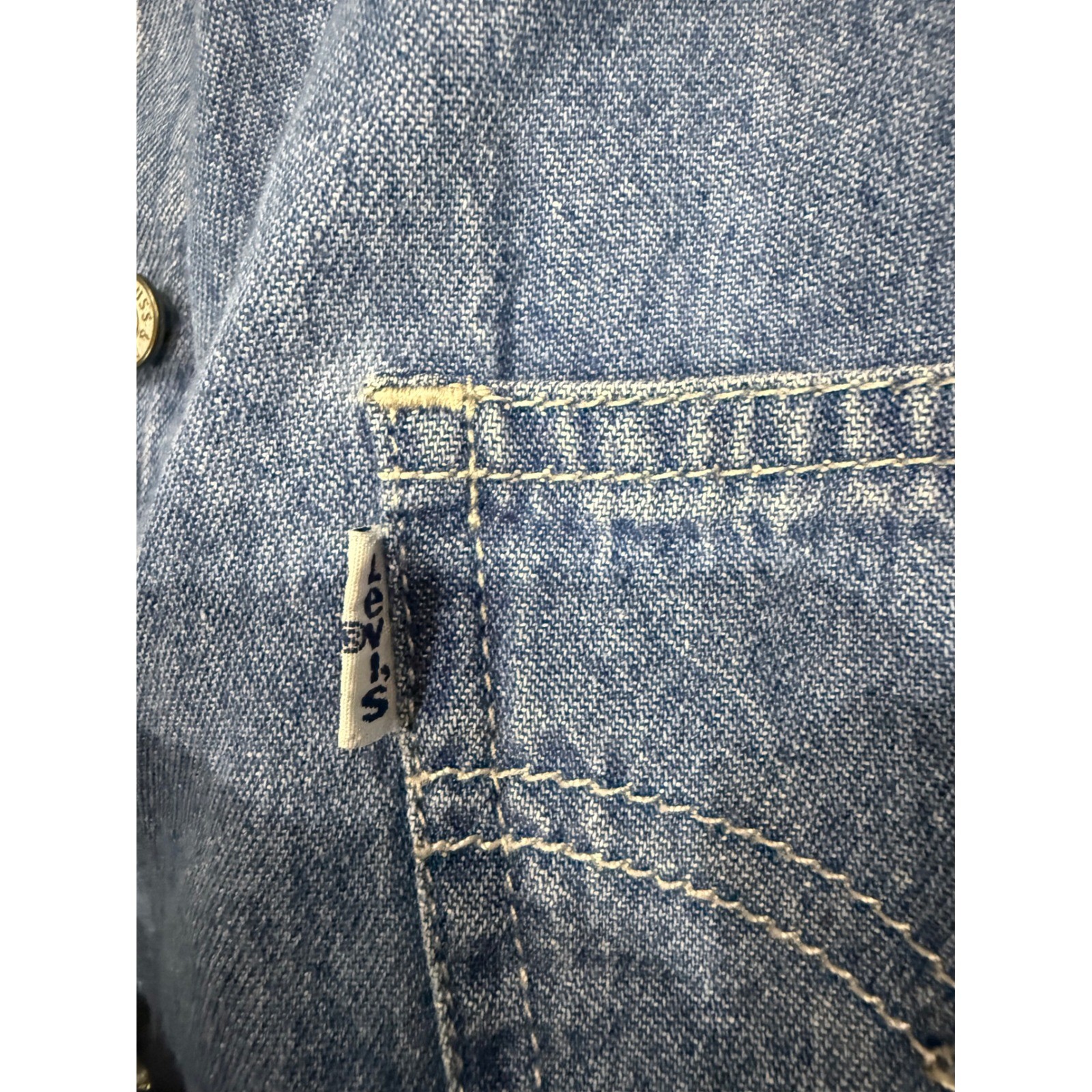 VTG Rare Levi’s Jeans Heritage White Tab Denim Vest ’97 Y2K Western Archive READ