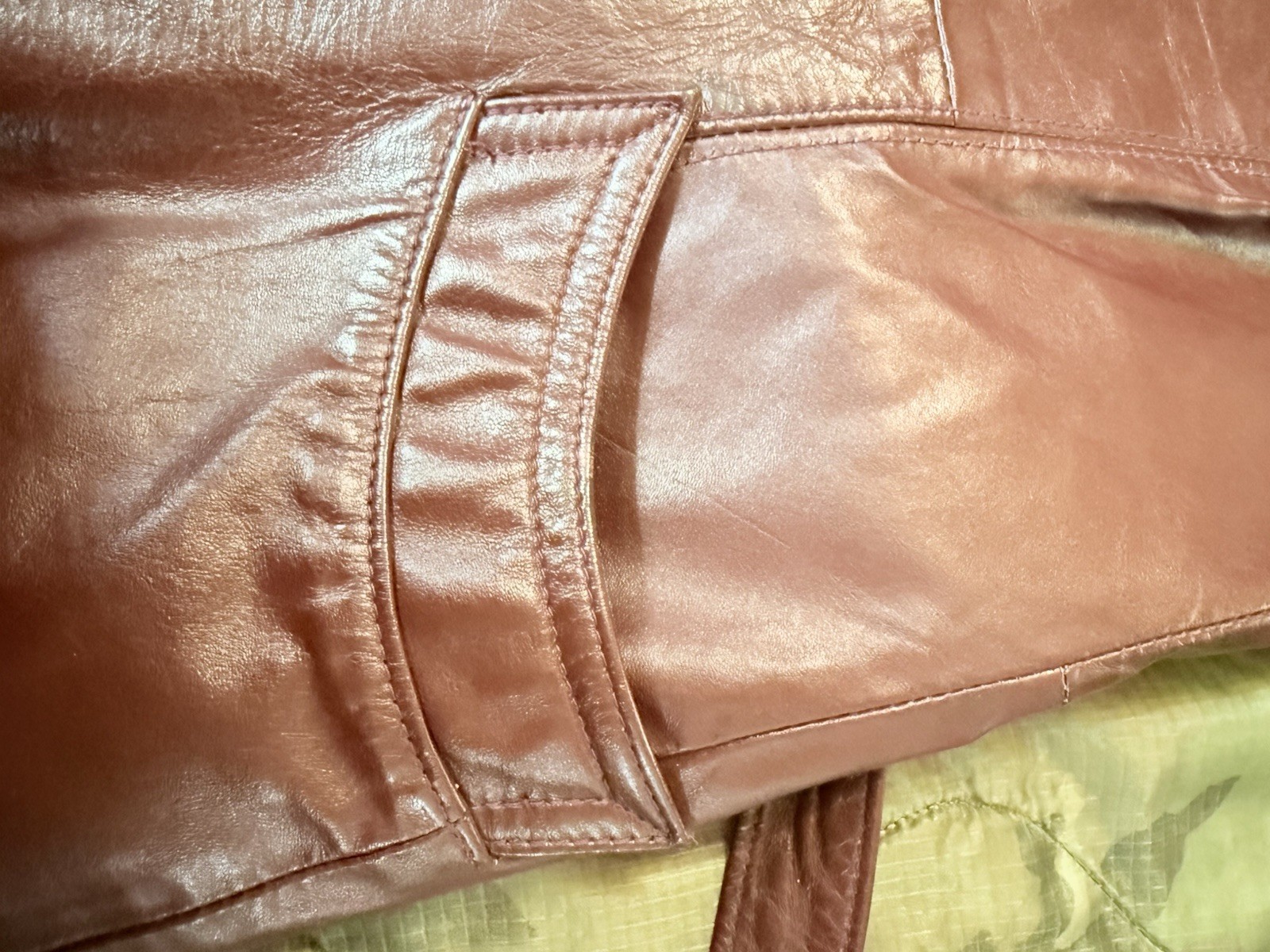 Vintage Split End LTD Red Leather Jacket Size 13/14 80s Women S/m