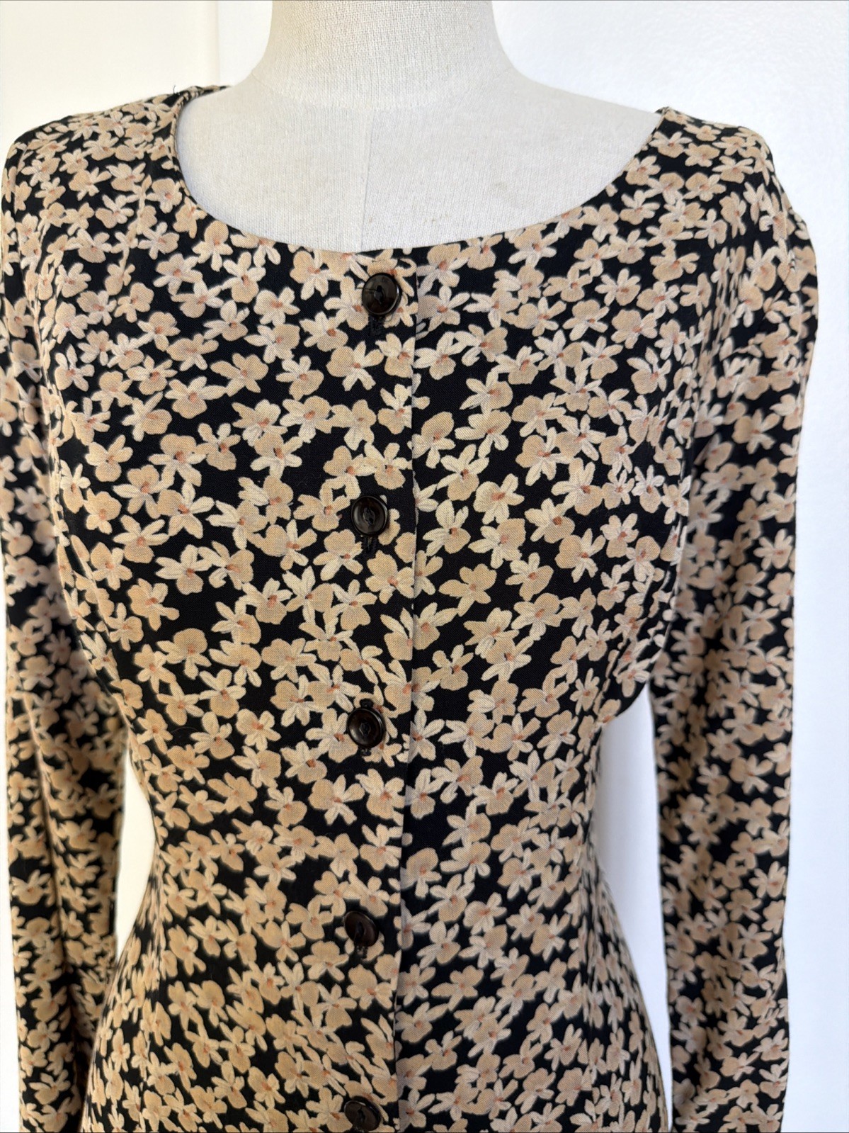 Vintage Moda International Dress Victoria Secret 90s Floral Corset