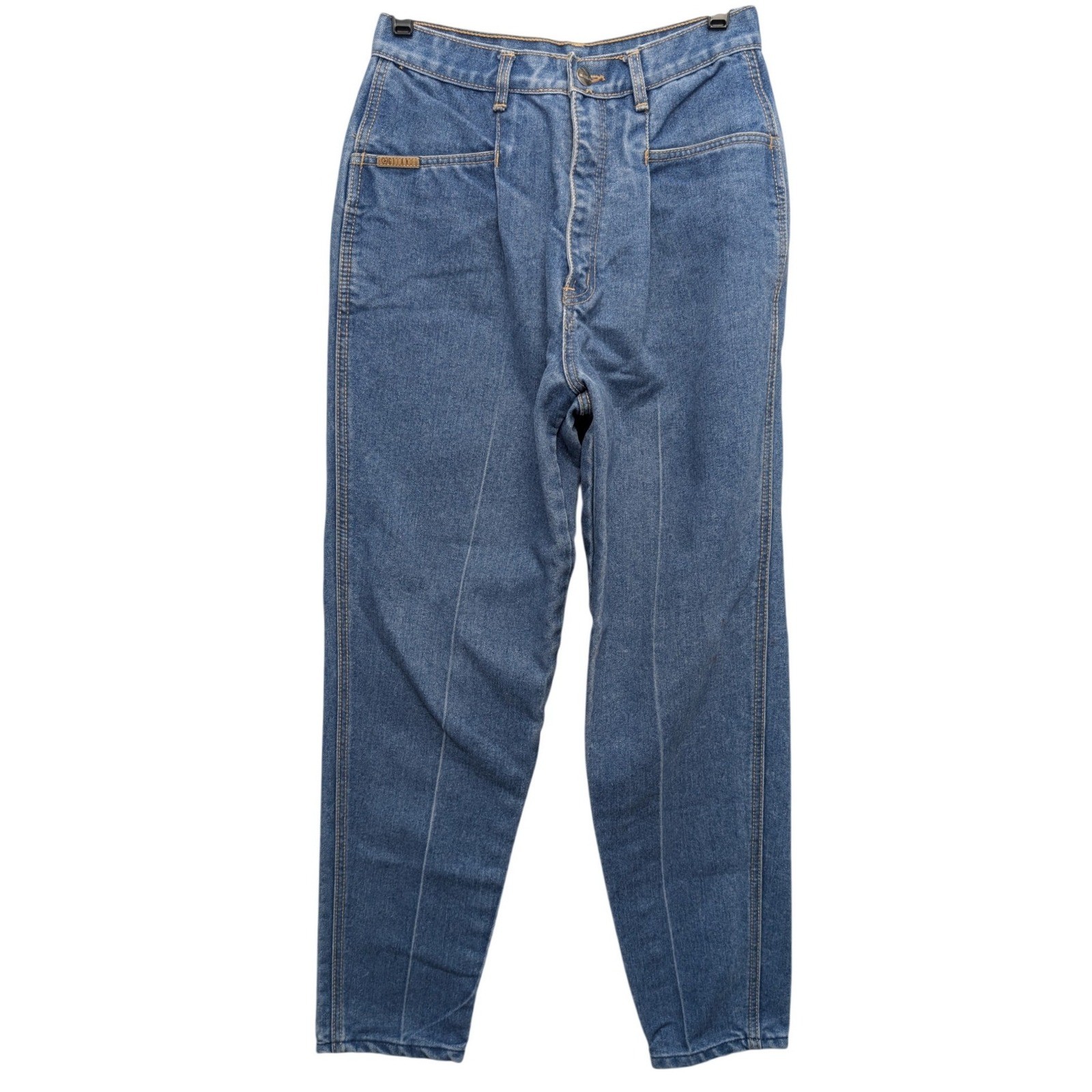 Vintage Gitano Tapered Jeans Womens 11/12 Regular Blue High Rise Fair Spots