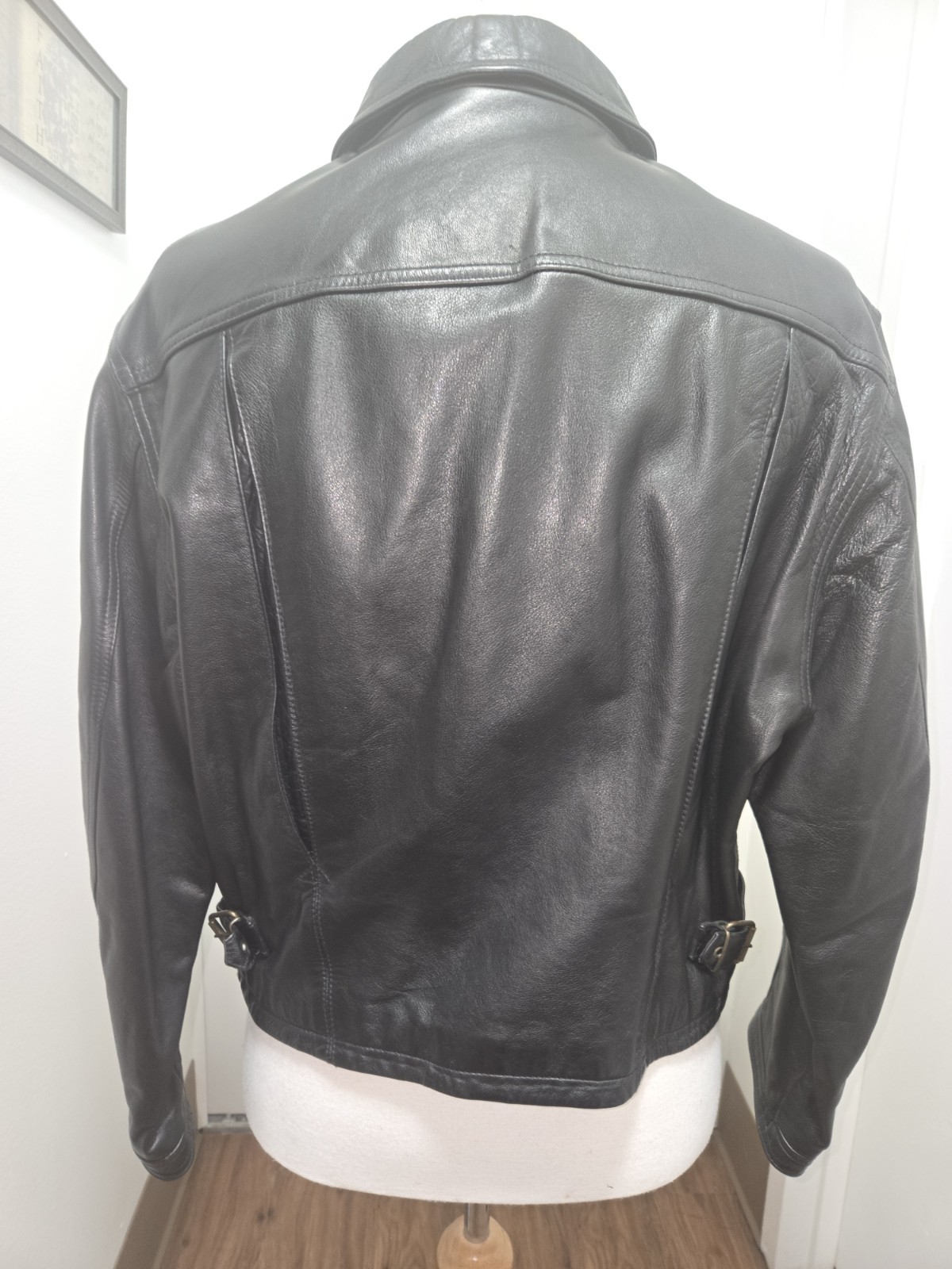 Vera Pelle Italy Leather Car Jacket Size Eur 54