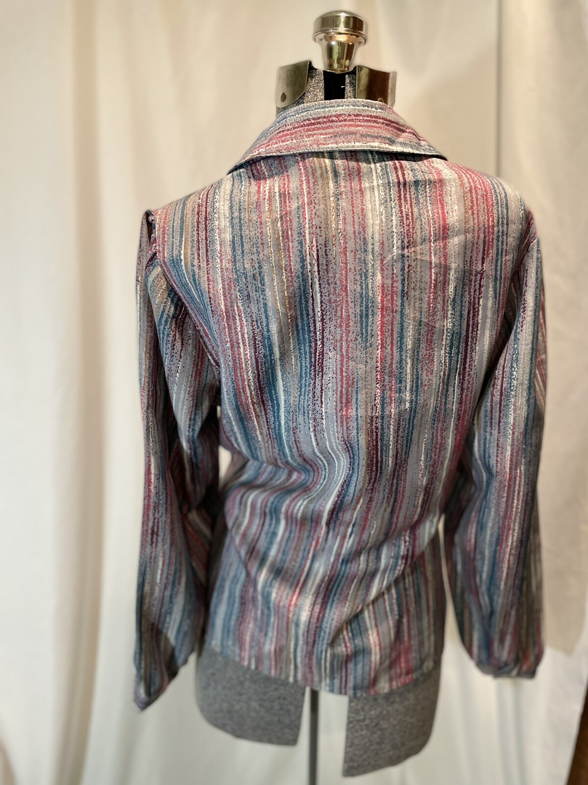 Vintage 70’s Disco Shirt By Lady Arrow Size M Medium Secretary Style Or Club