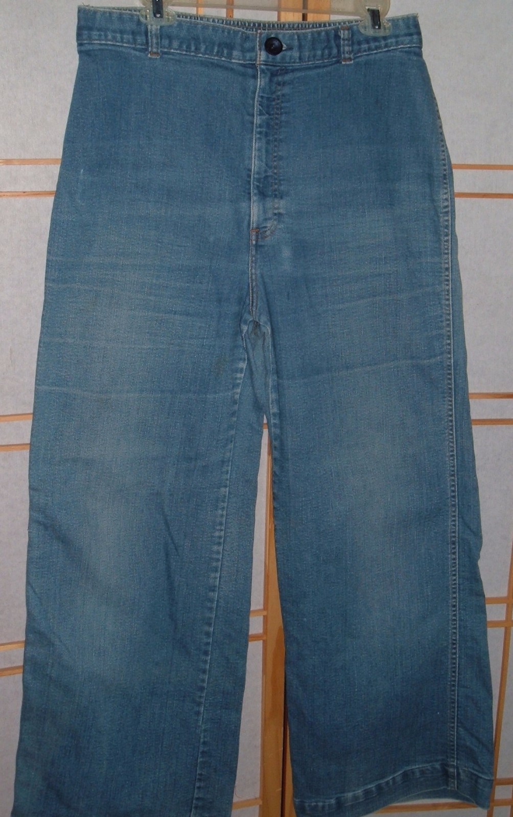 Vtg Jeans LEVI STRAUSS Denim white label 33×30 elastic back high waist