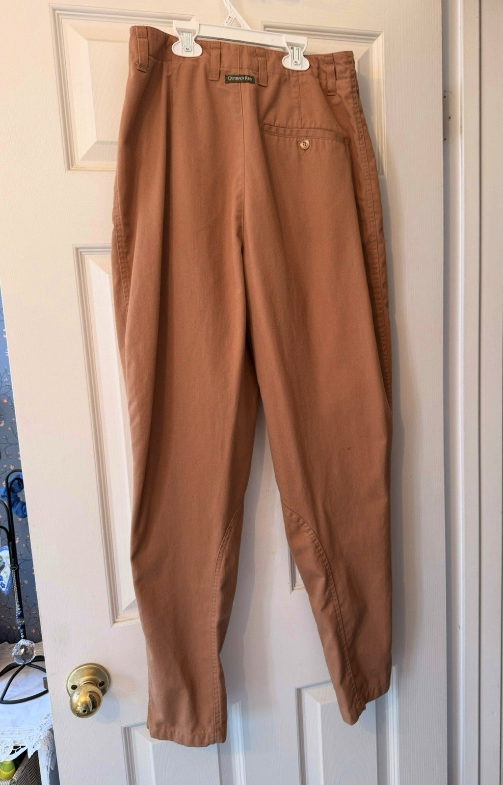VINTAGE OUTBACK RED Women’s PLEATED Milky Brown Pants Size 8
