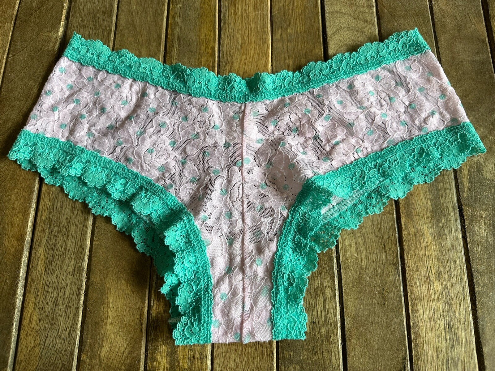 Vtg Hanky Panky M Floral Lace Hipster Hiphugger Bikini Panties