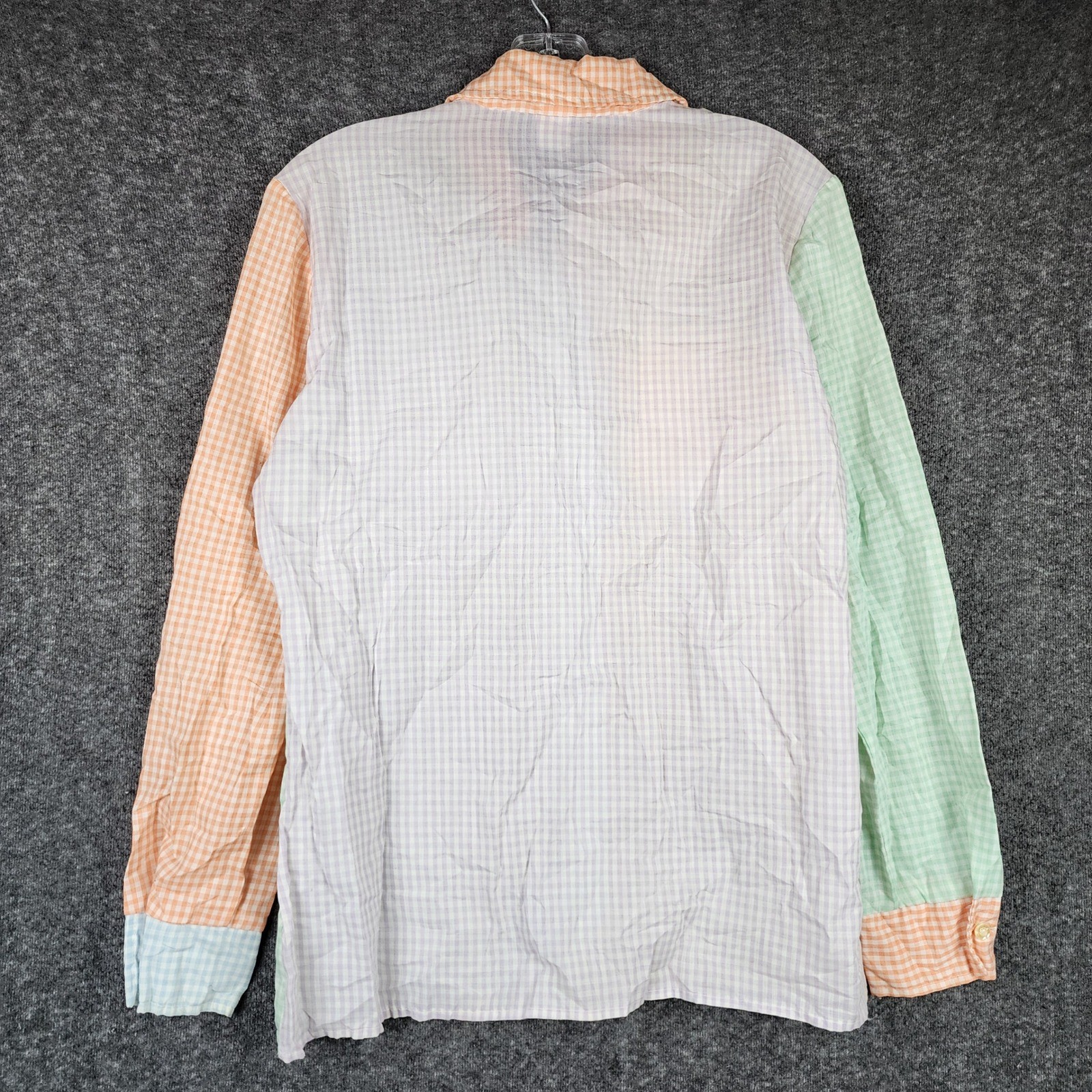 Country Suburbans Button Down Women 14 Gingham Patchwork Vintage Shirt