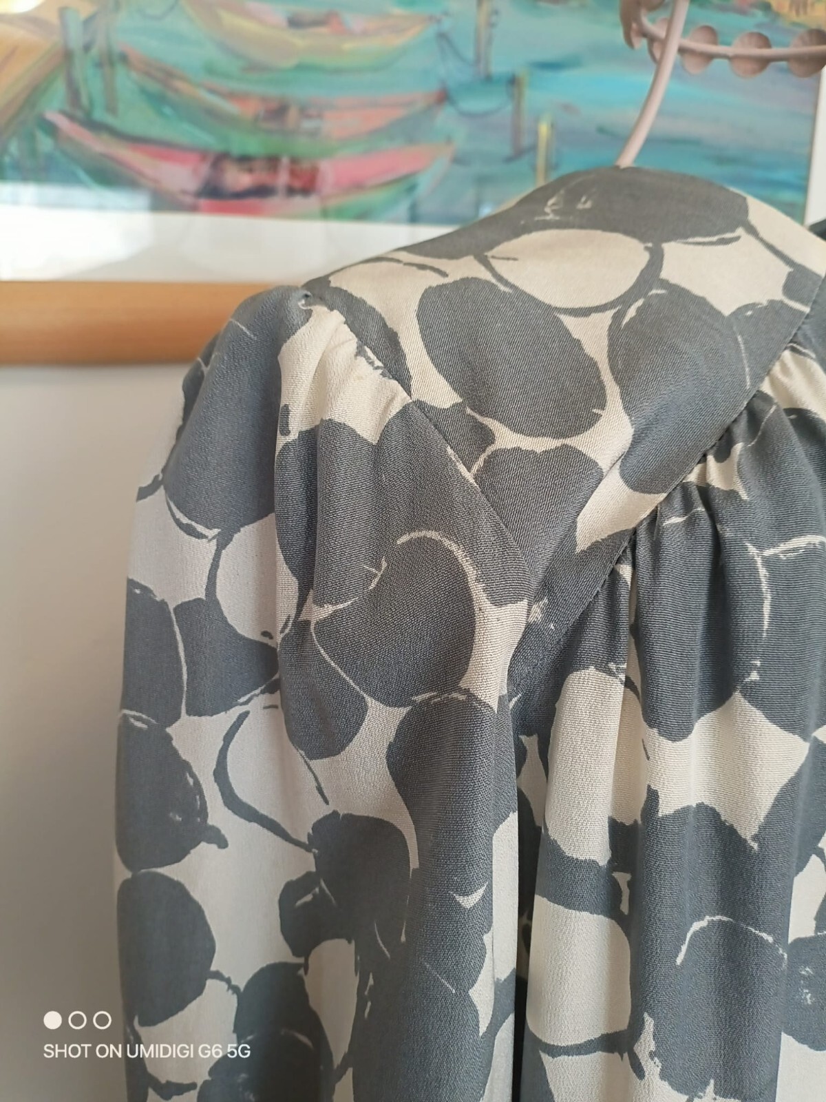 Vintage Givenchy × Lapine Japanese 100% Silk Shift Dress M Abstract Art to Wear