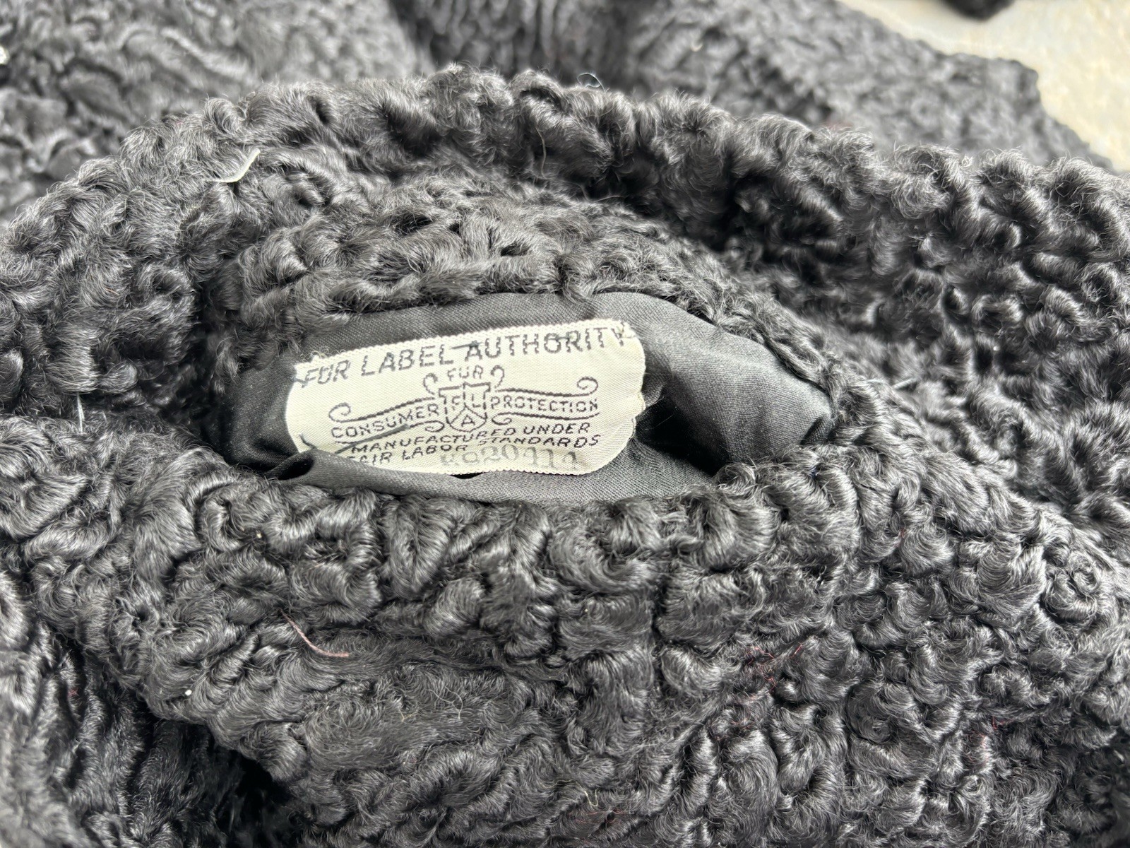 VTG 1950s Swakara Persian Lamb Coat.petite XS.pit To Pit 15”