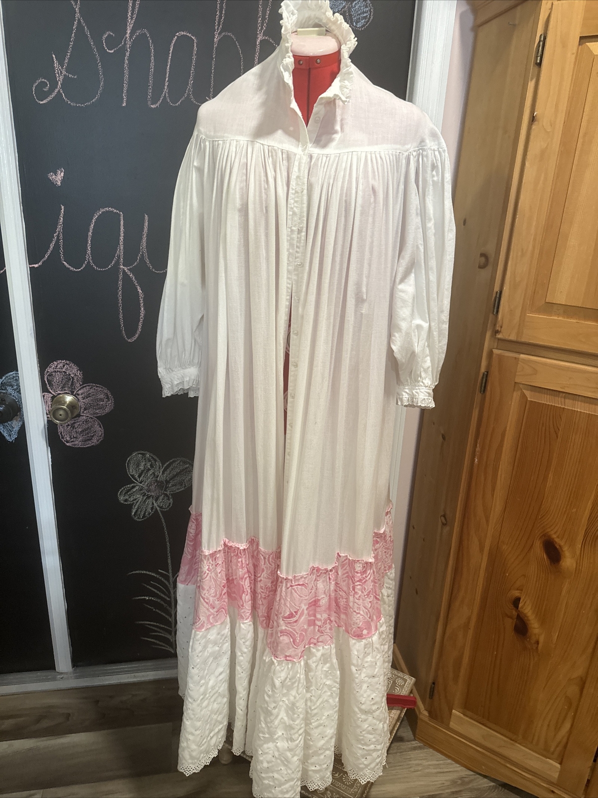 Vintage Body Drama Lingerie/Boho inspired kimono/ Nightgown Size L/XL
