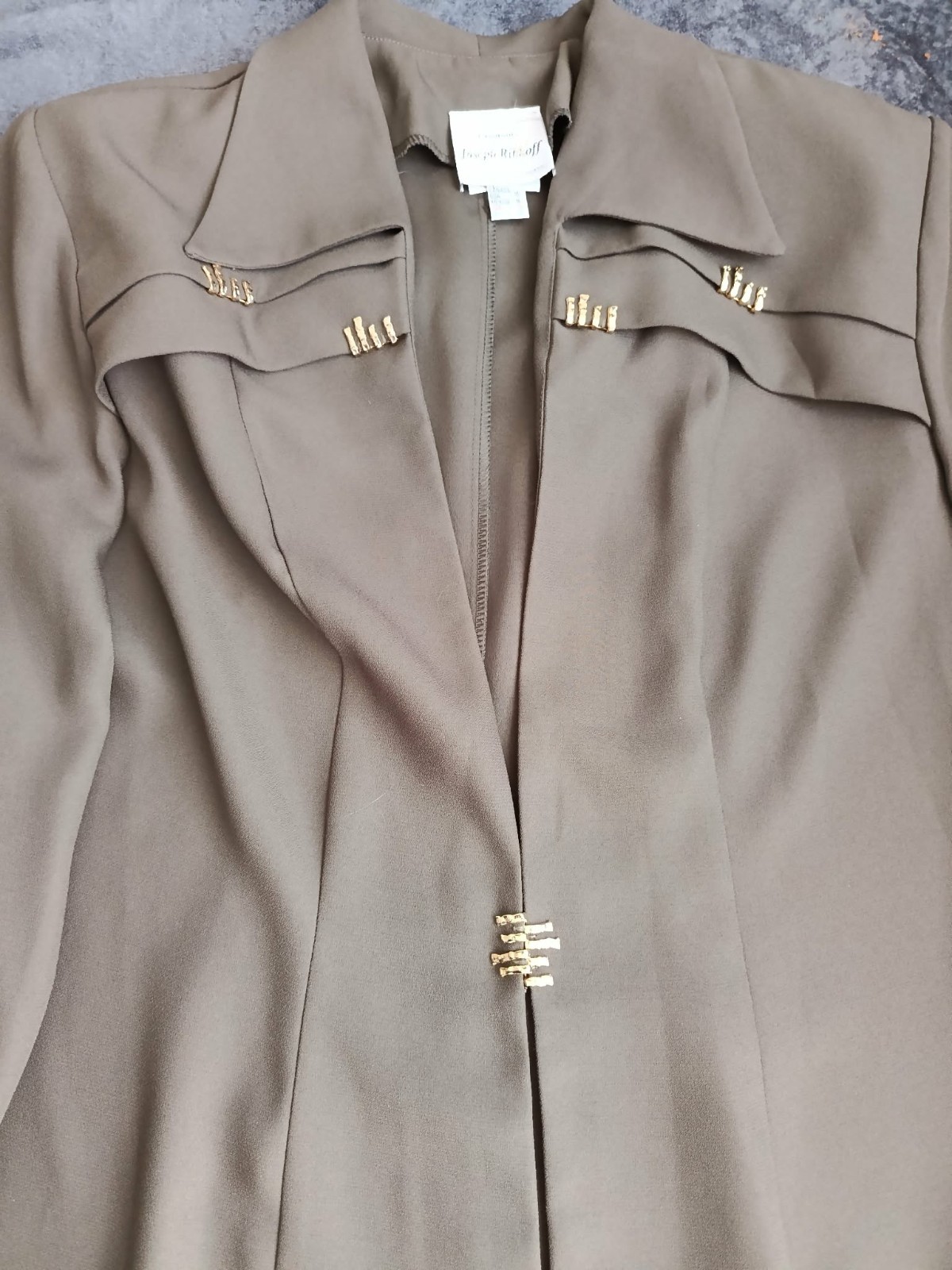 Joseph Ribkoff Canada Blazer Avant Garde Deconstructed Corpcore Lagenlook XL 44