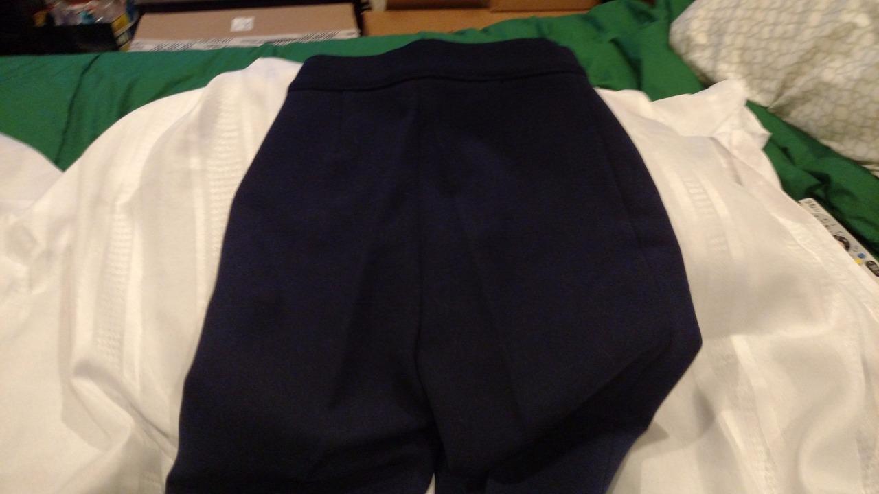 VINTAGE SILVY NAVY STIRRUP SKI PANTS SIZE 42/ITALY SIZE 8/MED USA EUC
