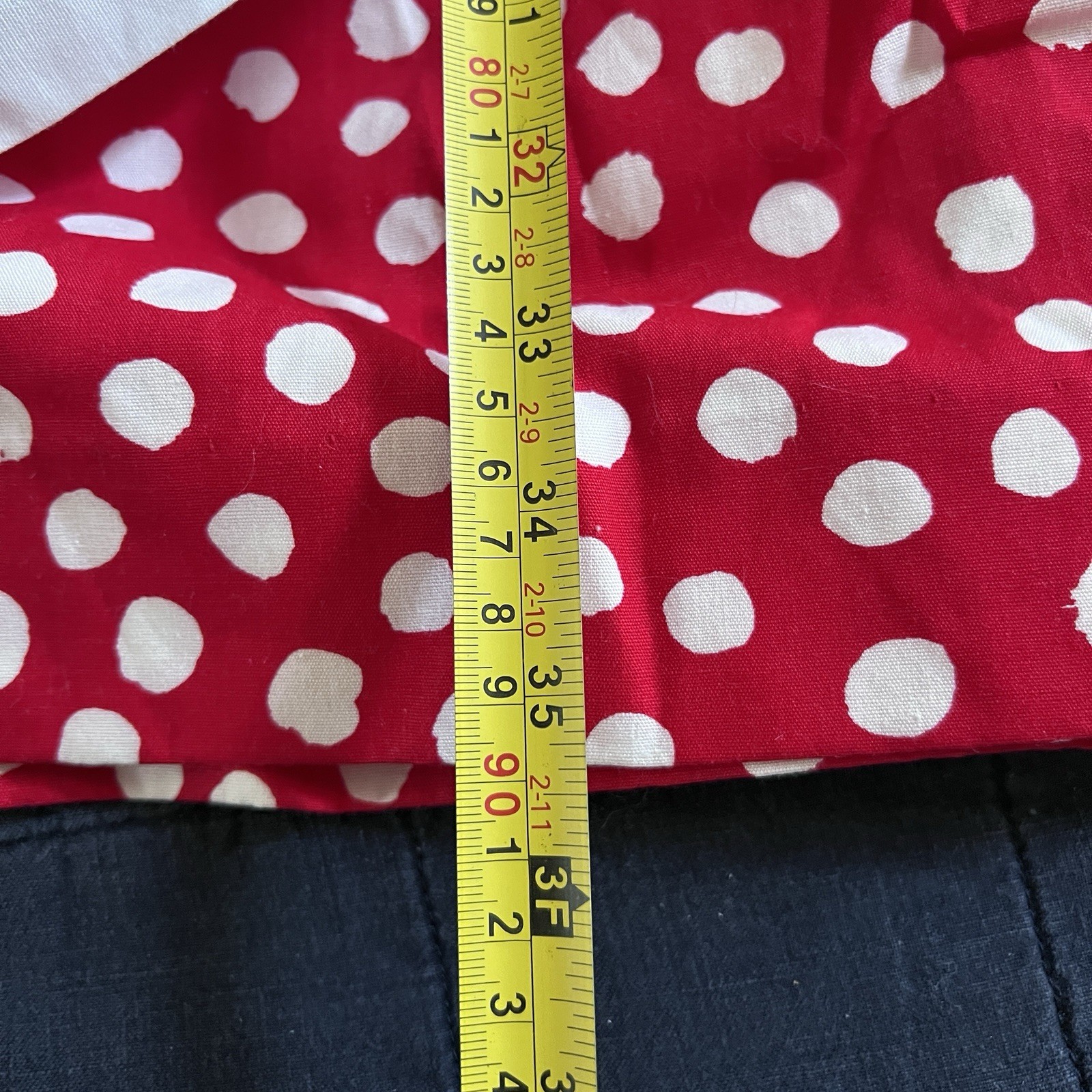 Vtg 80s 90s Picture Me Red White Polka Dot Puff Sleeve Dress – Size Teen 12