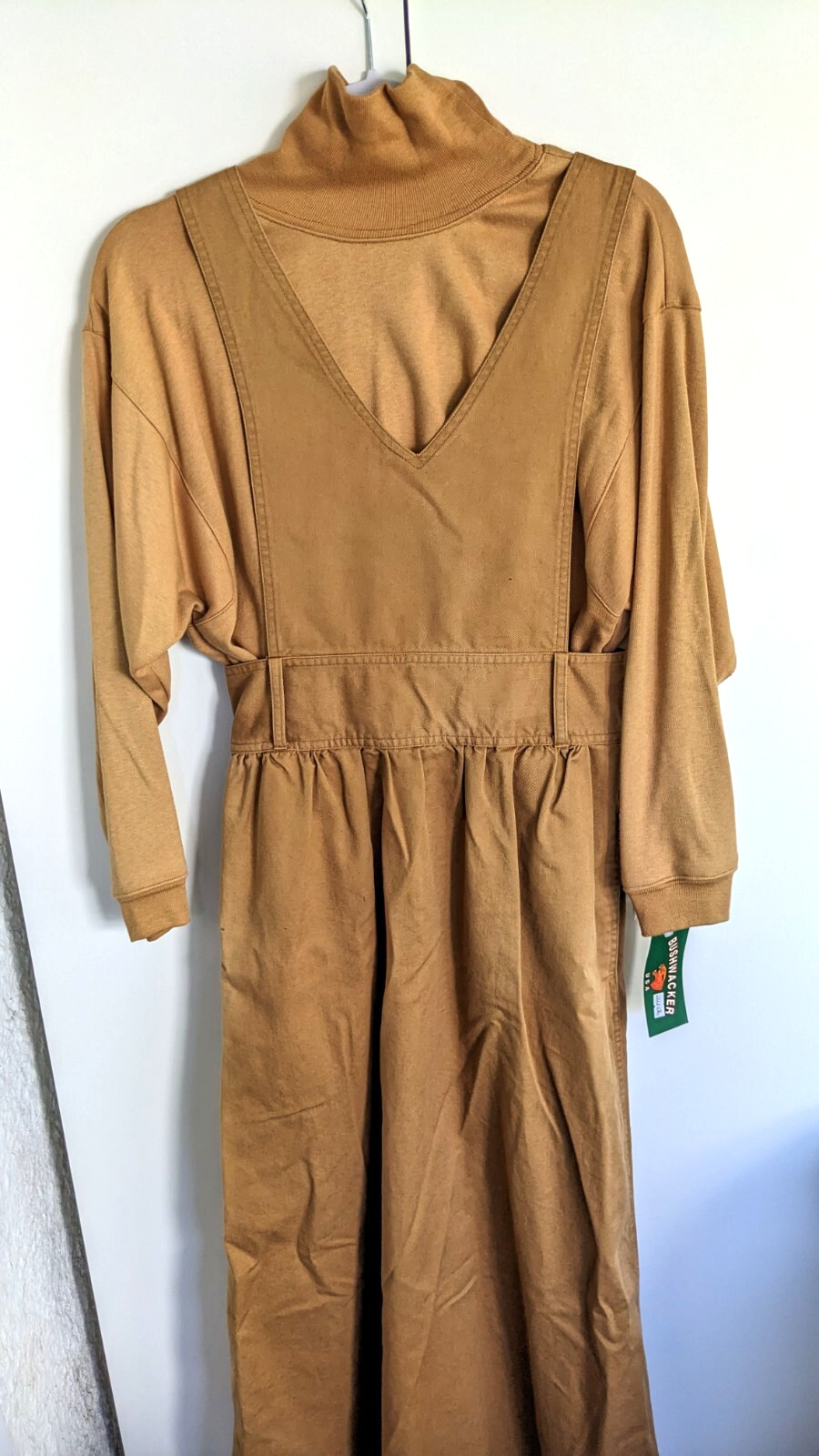Vintage Bushwacker Cotton Twill Long Dress and Long Sleeve Top Set Size 6 S NWT