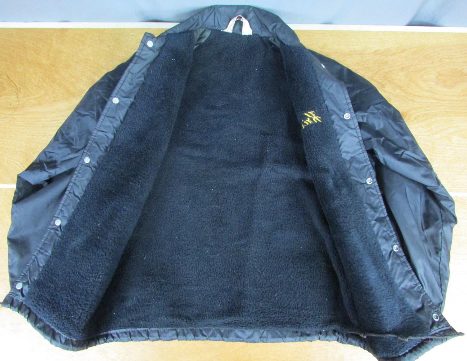 Vintage 1970s Truman Cross Country Coach Jacket w/ Tiger Black Lined Windbreaker