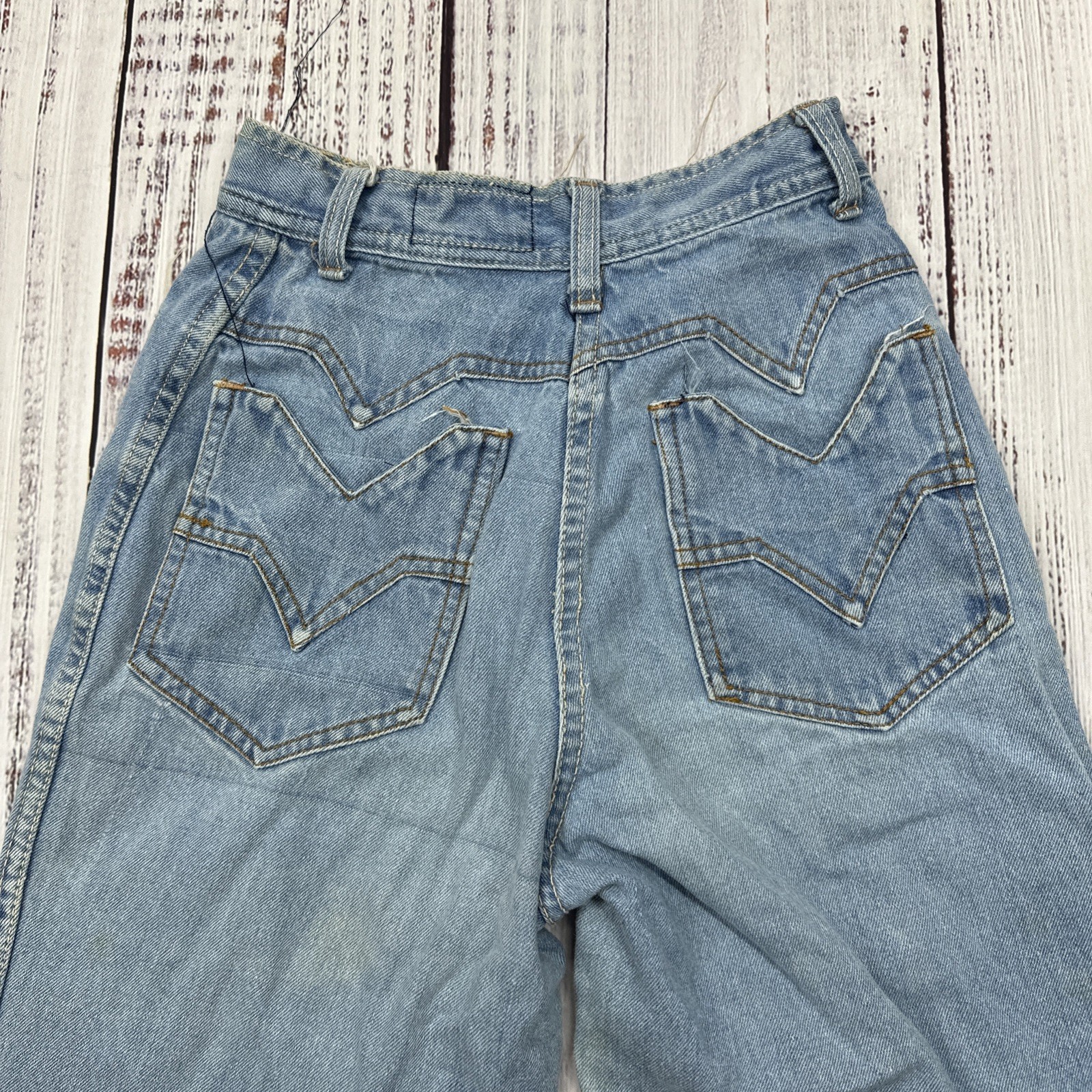 VTG 70’s Texson Bell Bottoms Flared Jeans Women’s Sz 7-8(22×31) High Waist RARE!