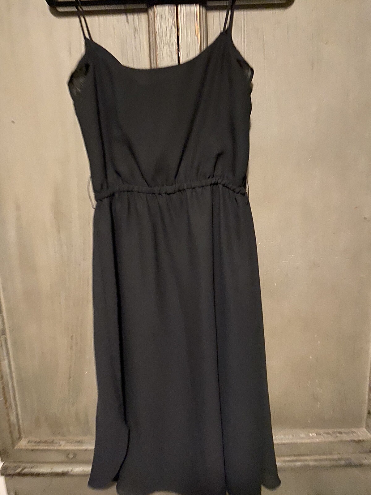 Joy Stevens Classic 70’s Vintage Little Black Dress Drape Neckline Size 10 M