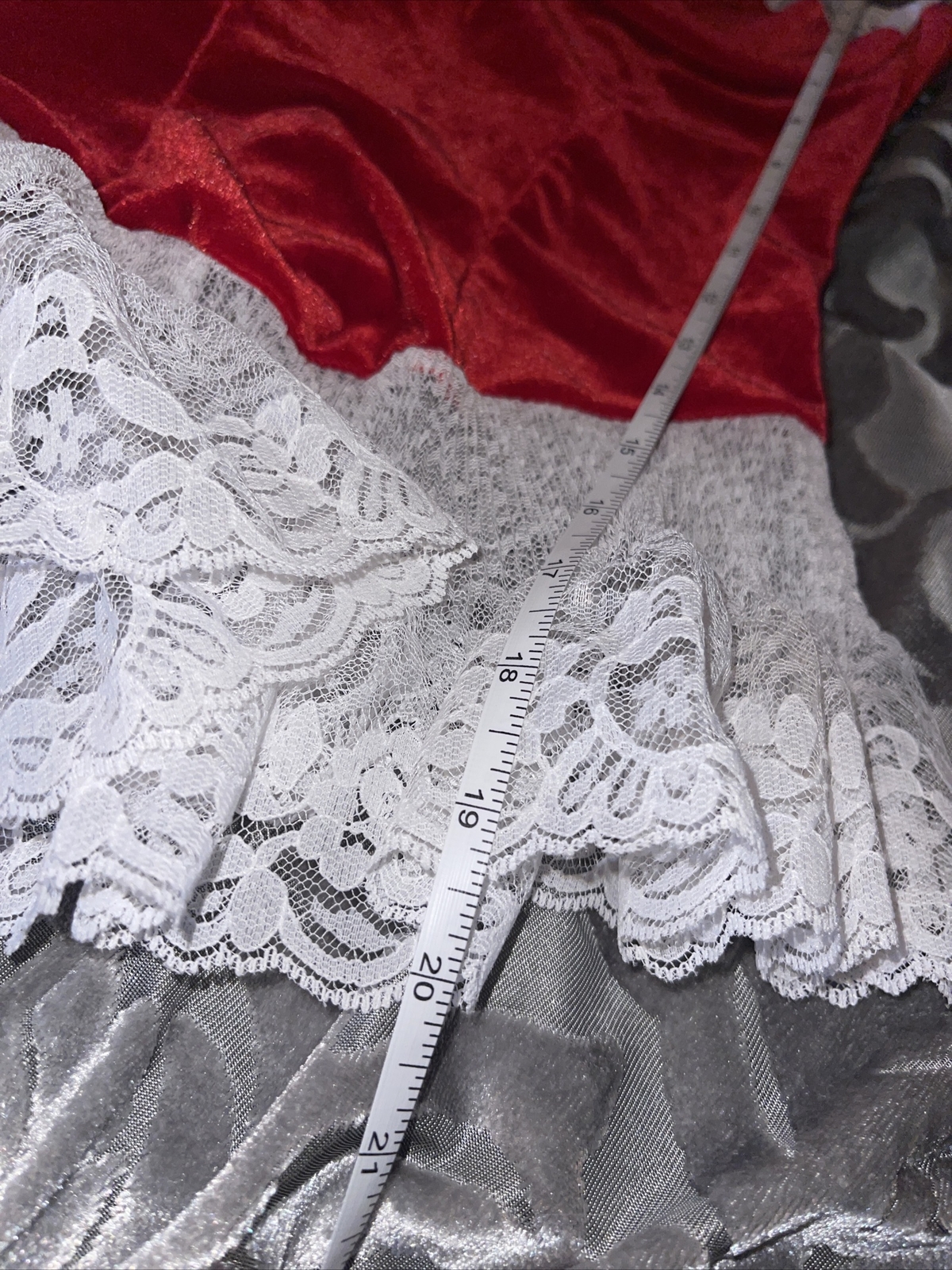 Diva FARIS Bustier NIGHTGOWN Lingerie Dress LACE M L RED babydoll SEXY 90’s Rare