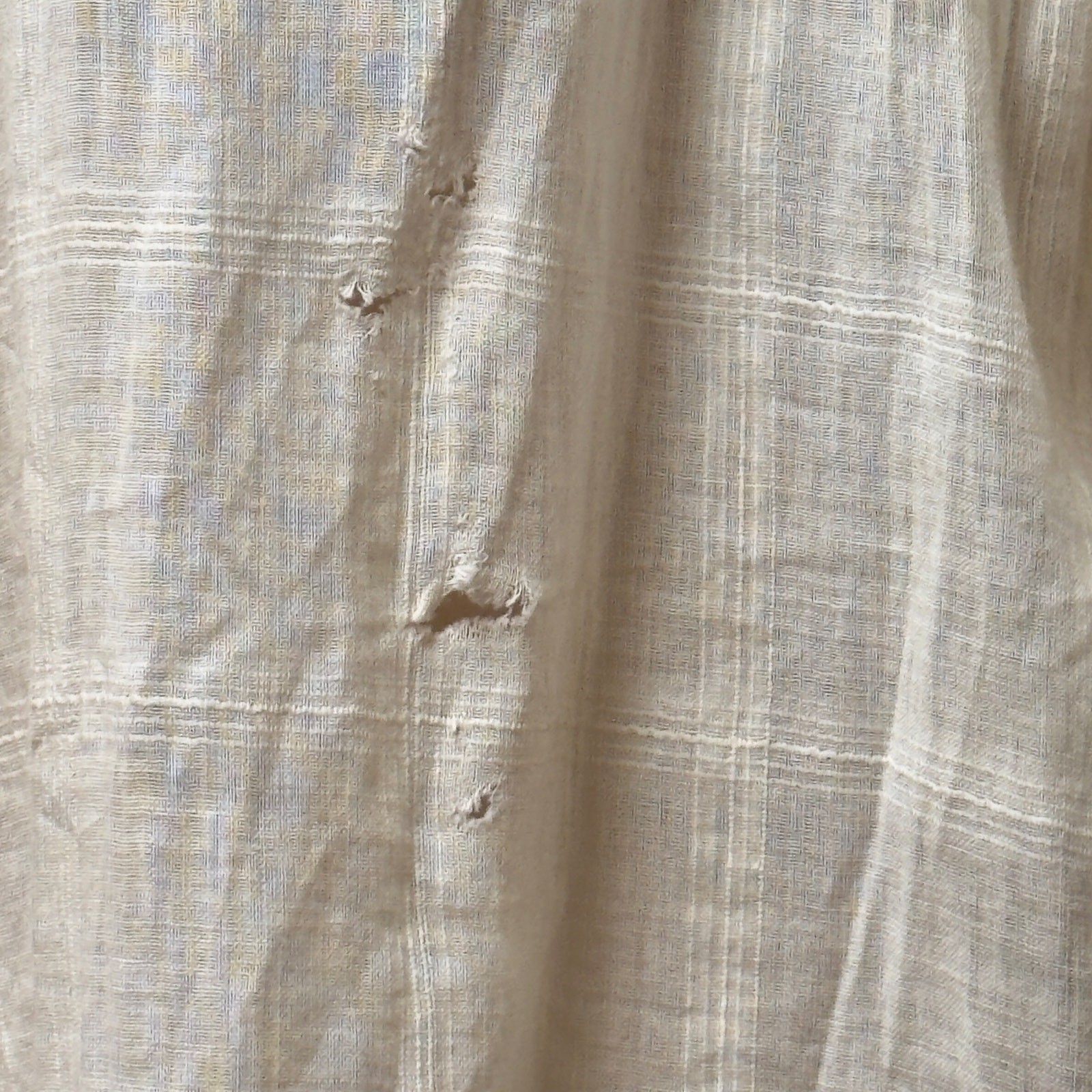Antique Edwardian 1910s White Cotton Voile Open Blouse Lawn Jacket Size Small
