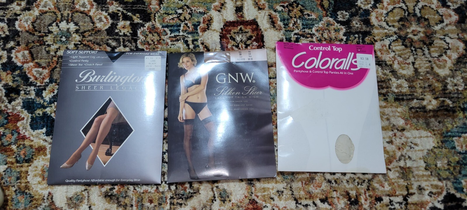 Burlington Sheer Legacy And Silken Sheer Thigh Coloralls Pantyhose
