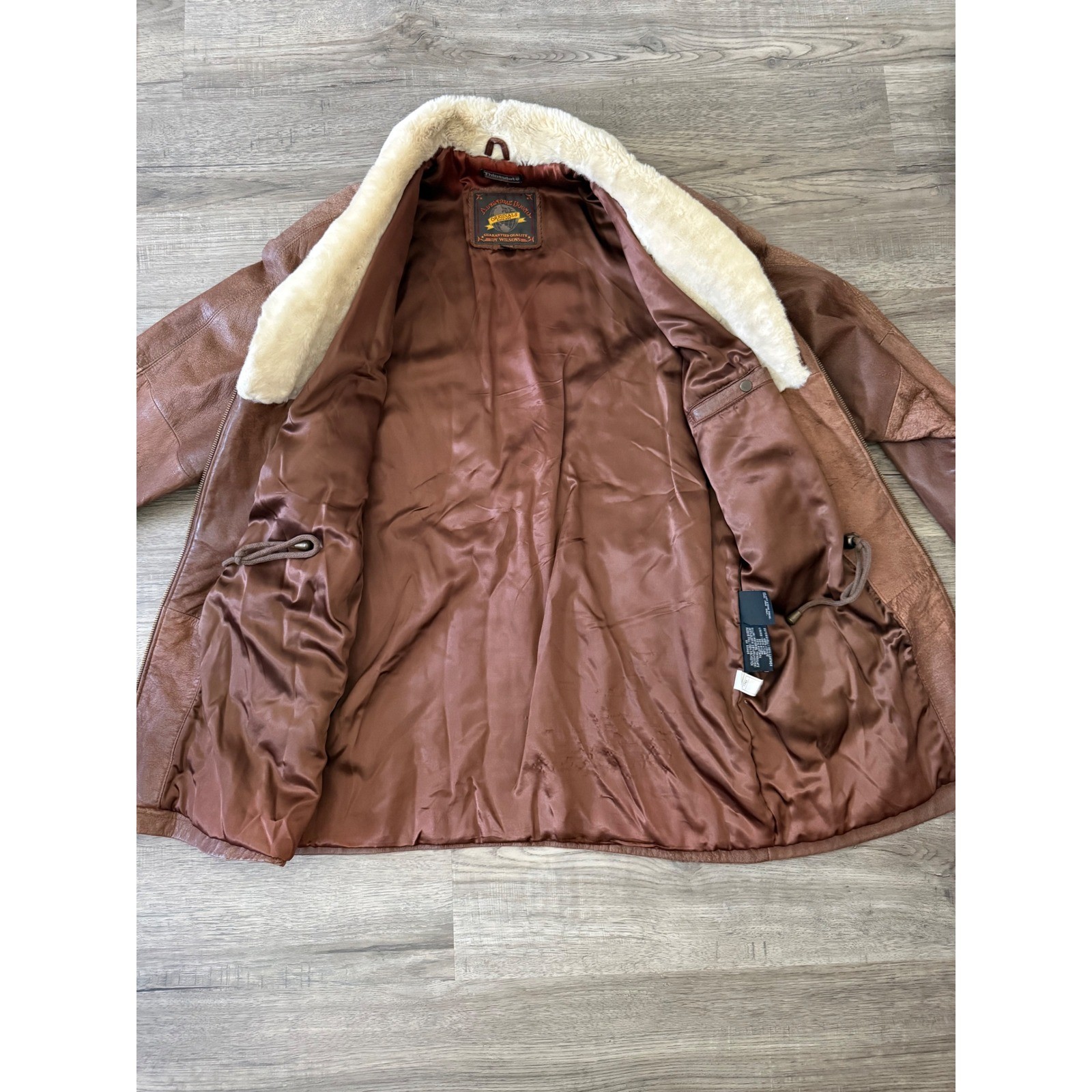 Vintage Wilsons Adventure Bound Leather Coat Jacket Women’s Sm Brown Thinsulate