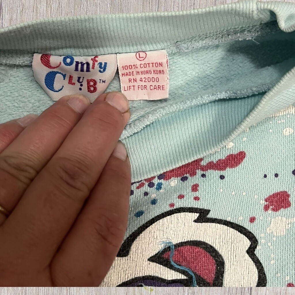 Vintage 80s/90s Comfy Club Girls Woman’s Sweatshirt Size Large