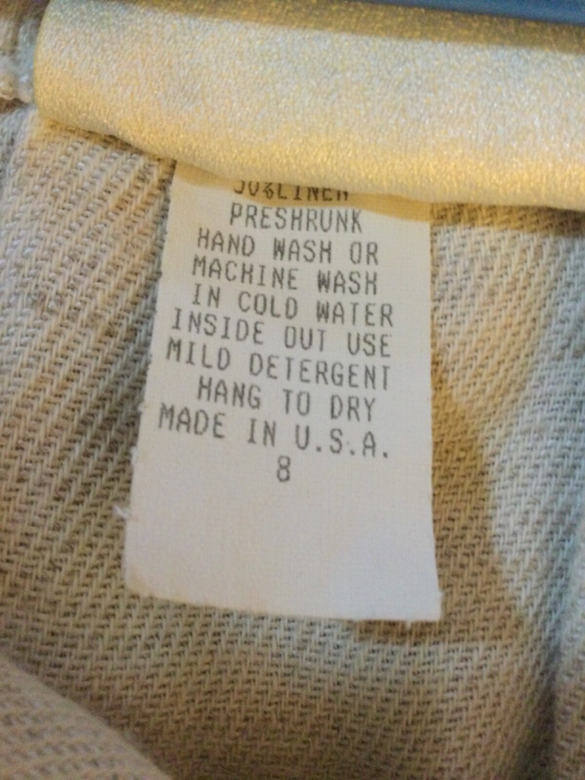 Womens’ Vintage B.X.B. Oatmeal Mid-Weight Rayon Linen Culottes Made in USA SZ 8