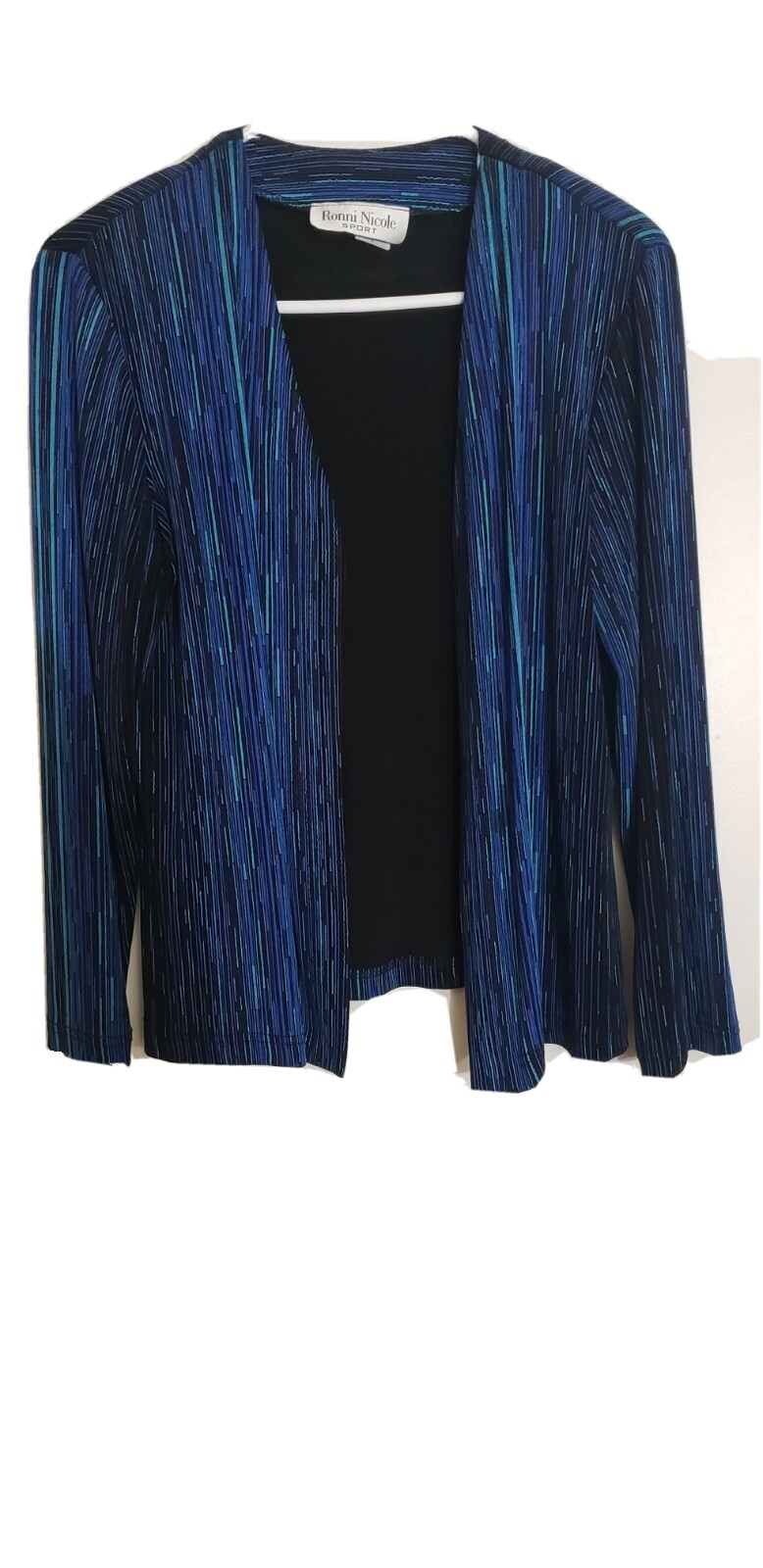 Ronni Nicole Sport Womens Vintage Open Front Blazer Sz M
