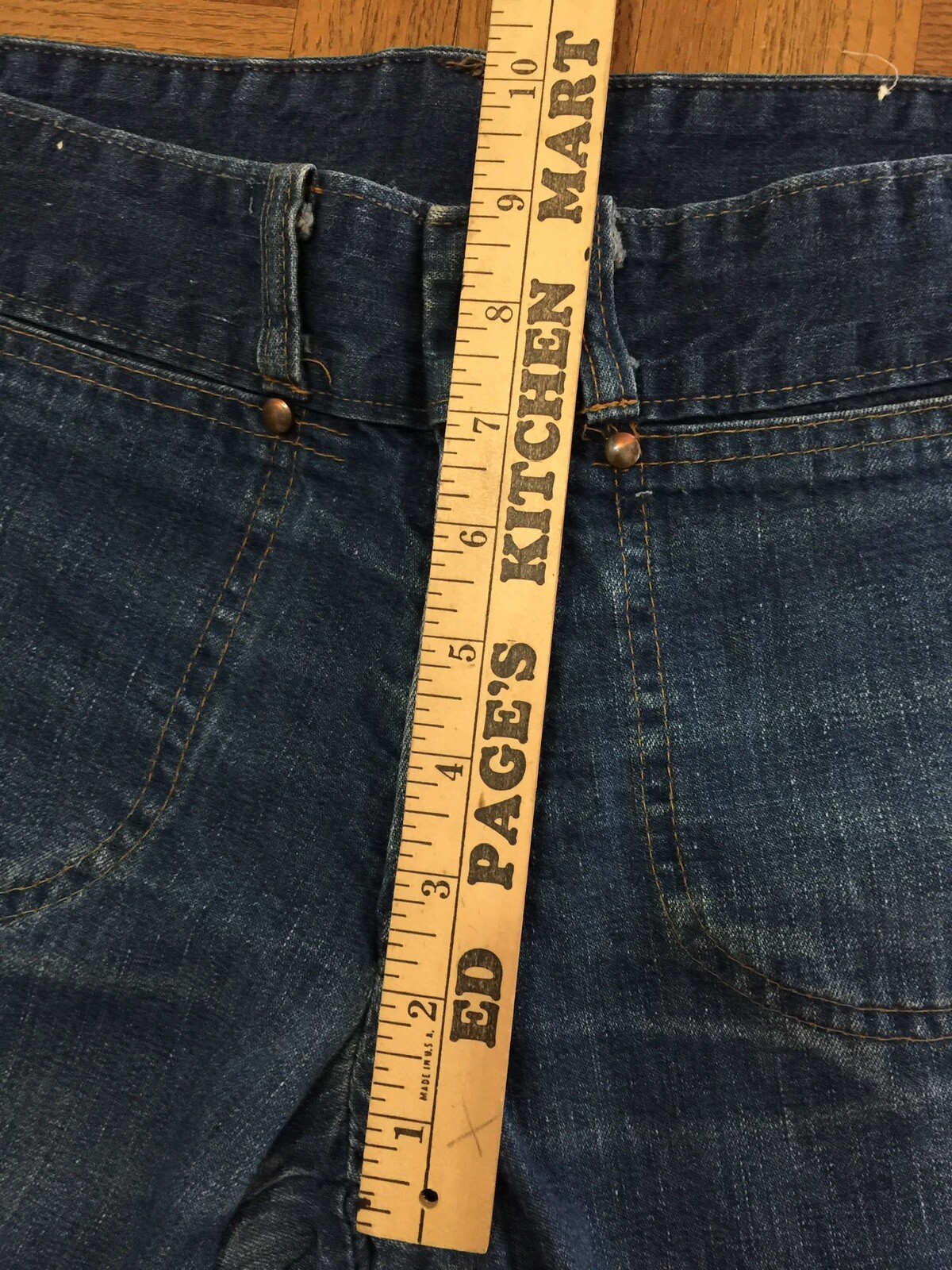 Vintage Sears Low Rise Hip Hugger Jeans 70’s Bell Bottoms Sears Roebuck Co