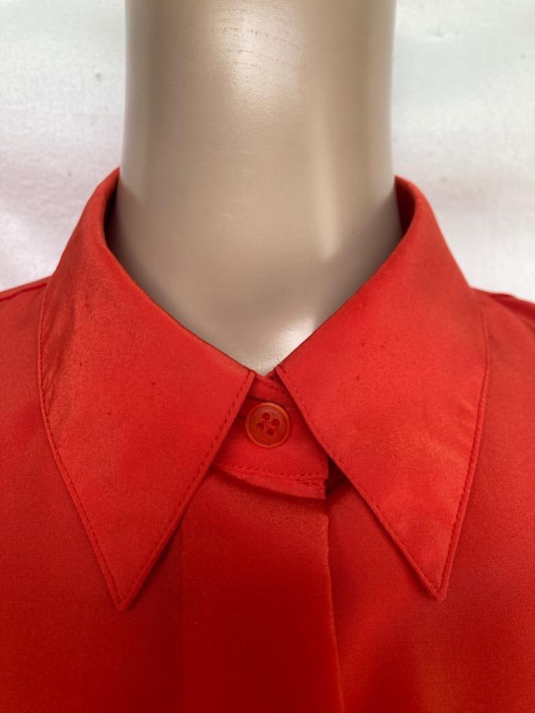 Vintage Modern Art Blouse 14 Geometric Shapes Spirals Doodles Odd Unique MCM Top