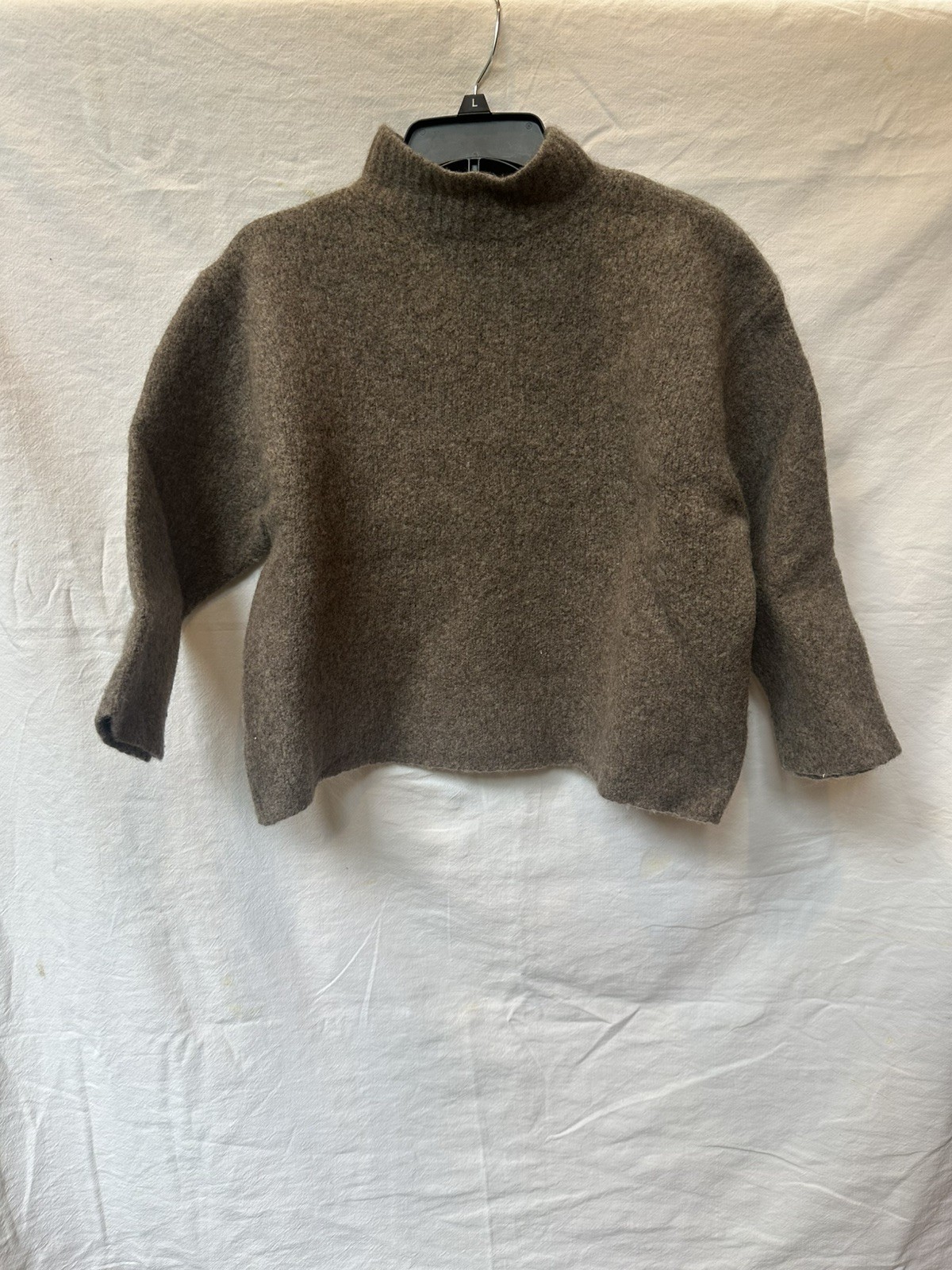 Vintage One of a Kind Women’s Wool Nylon Yak & Camel Blend Mockneck Sweater