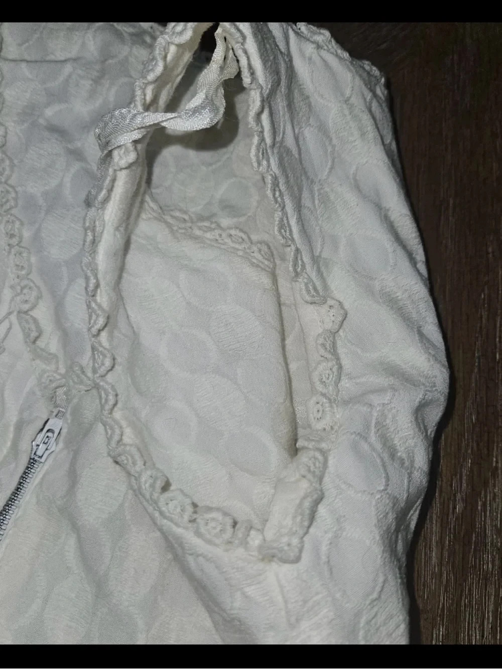 Vintage 1960s Maggi Maid of Lucerne swiss white Jacquard Fit & Flare Dress XS