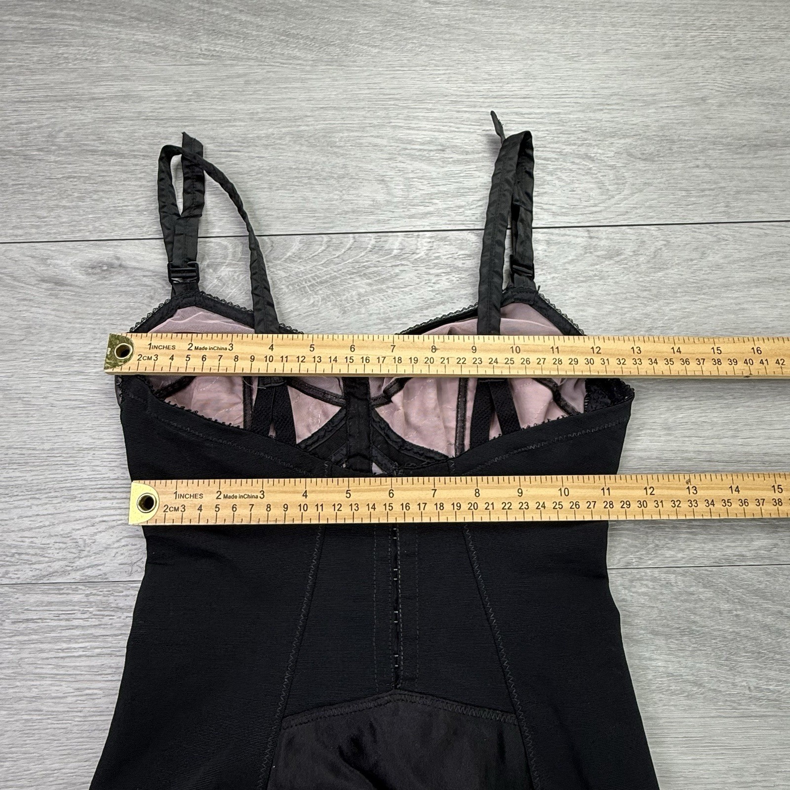Vintage Contessa Di Roma Open Bottom Corselette Corset Girdle Garter Belts 36C