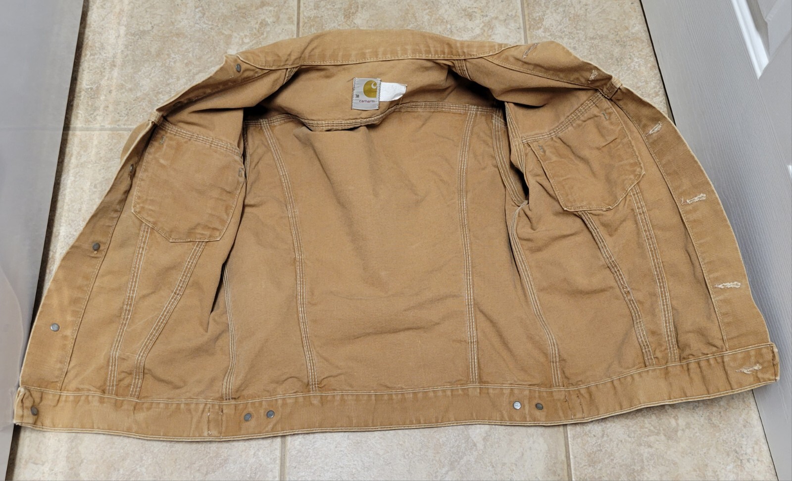 Carhartt 6WJ 1970’s Trucker Jacket Rare Vintage, Size 38