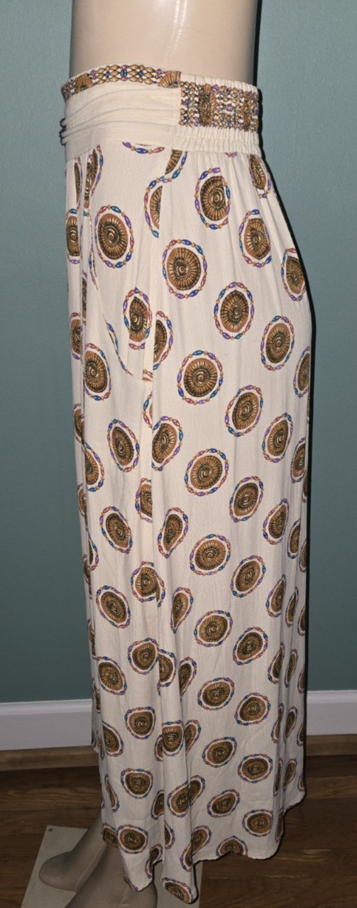 Vintage Marsha Brander For Componix Art Medallion Print Boho Skirt Size Small