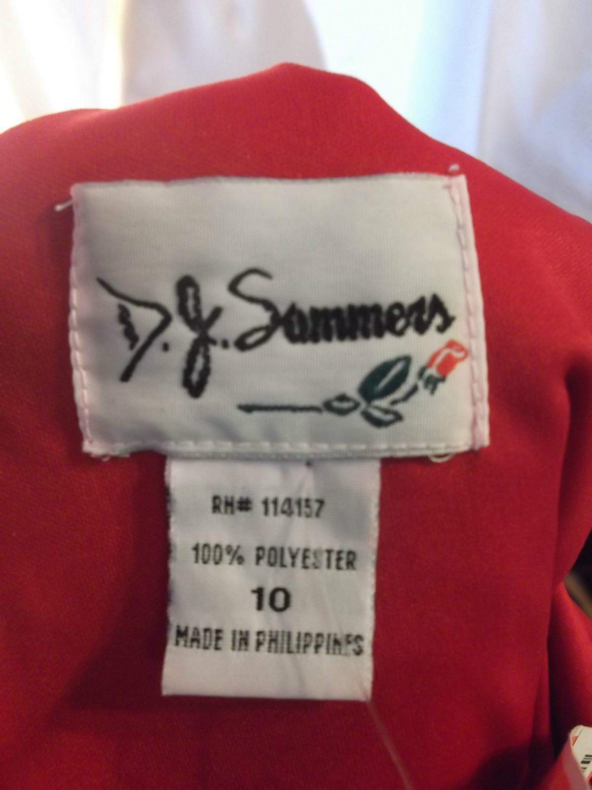 80s Fun Red Dress by D. J. Summers NWT sz S