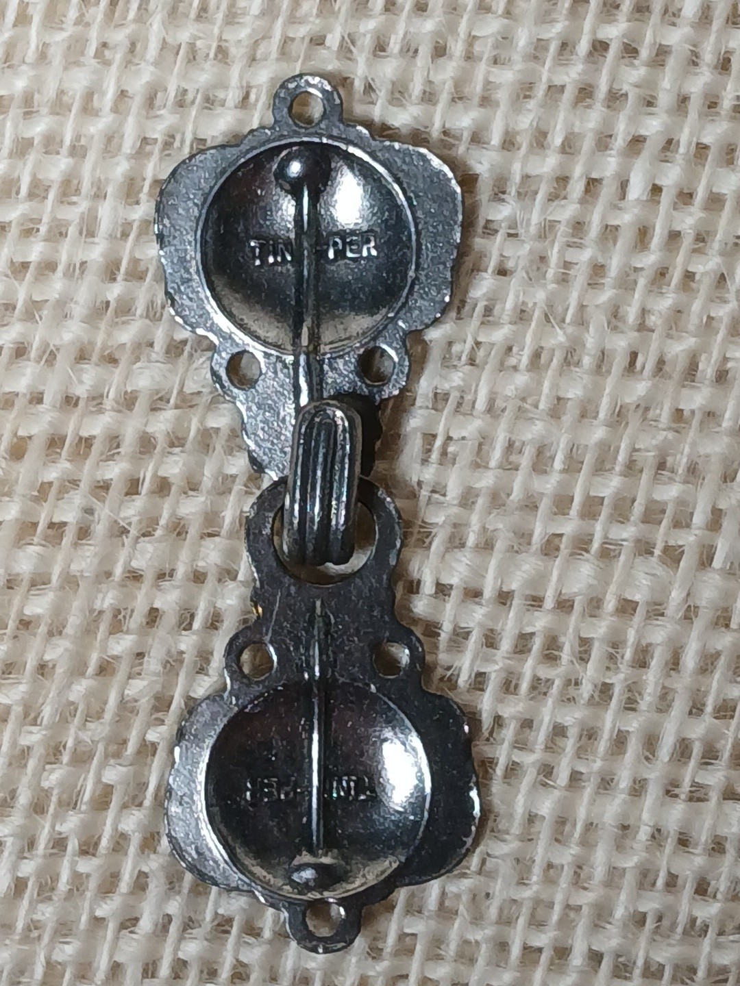 VINTAGE PEWTER 3 CLASPS ( SAGA) FOR SWEATERS Cardigan Tinn-Per 2” Norway