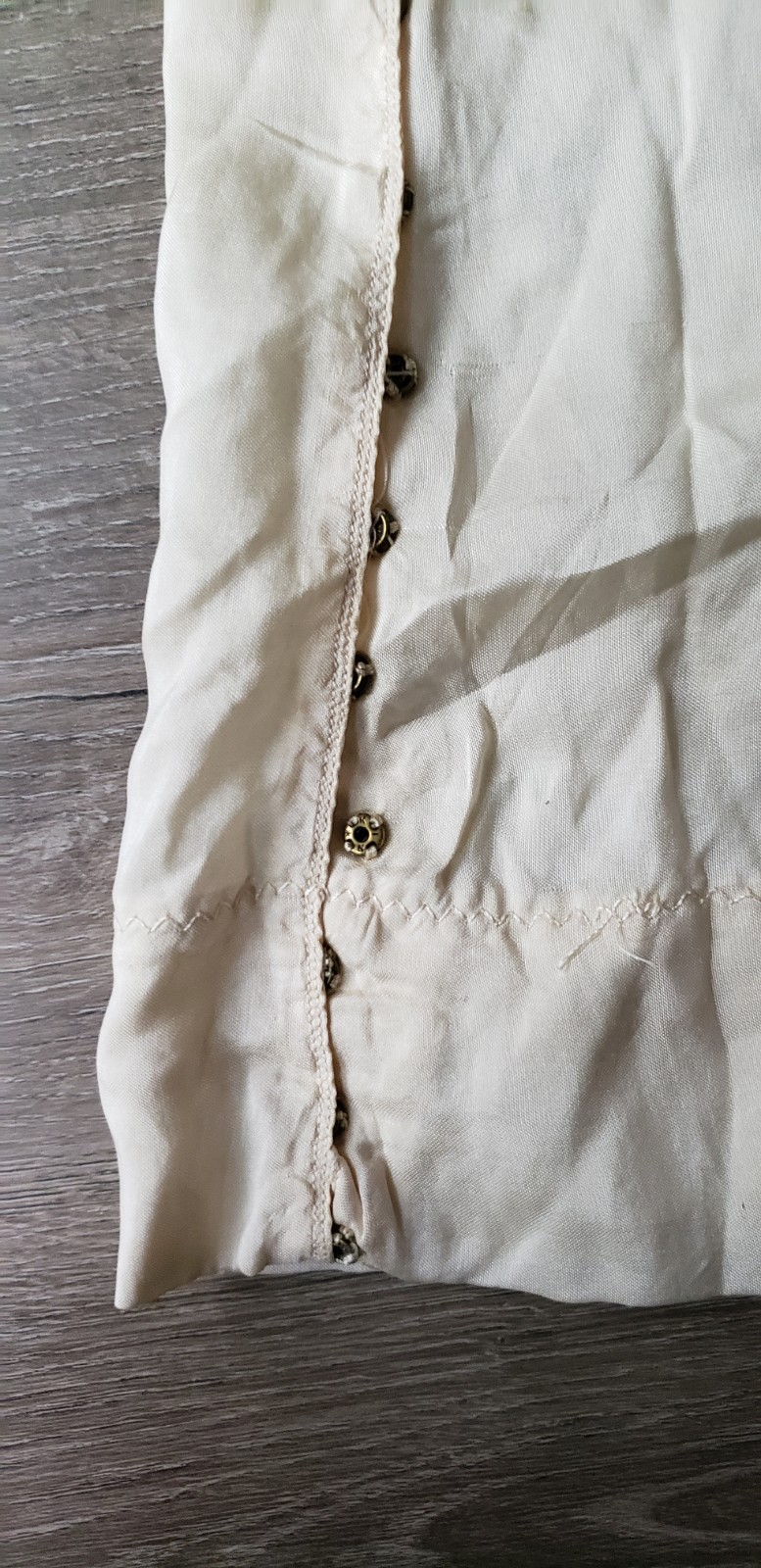 VTG 30s? Cream Camisole Top Sz XXS? Study Design Inspiration Costuming DAMAGED