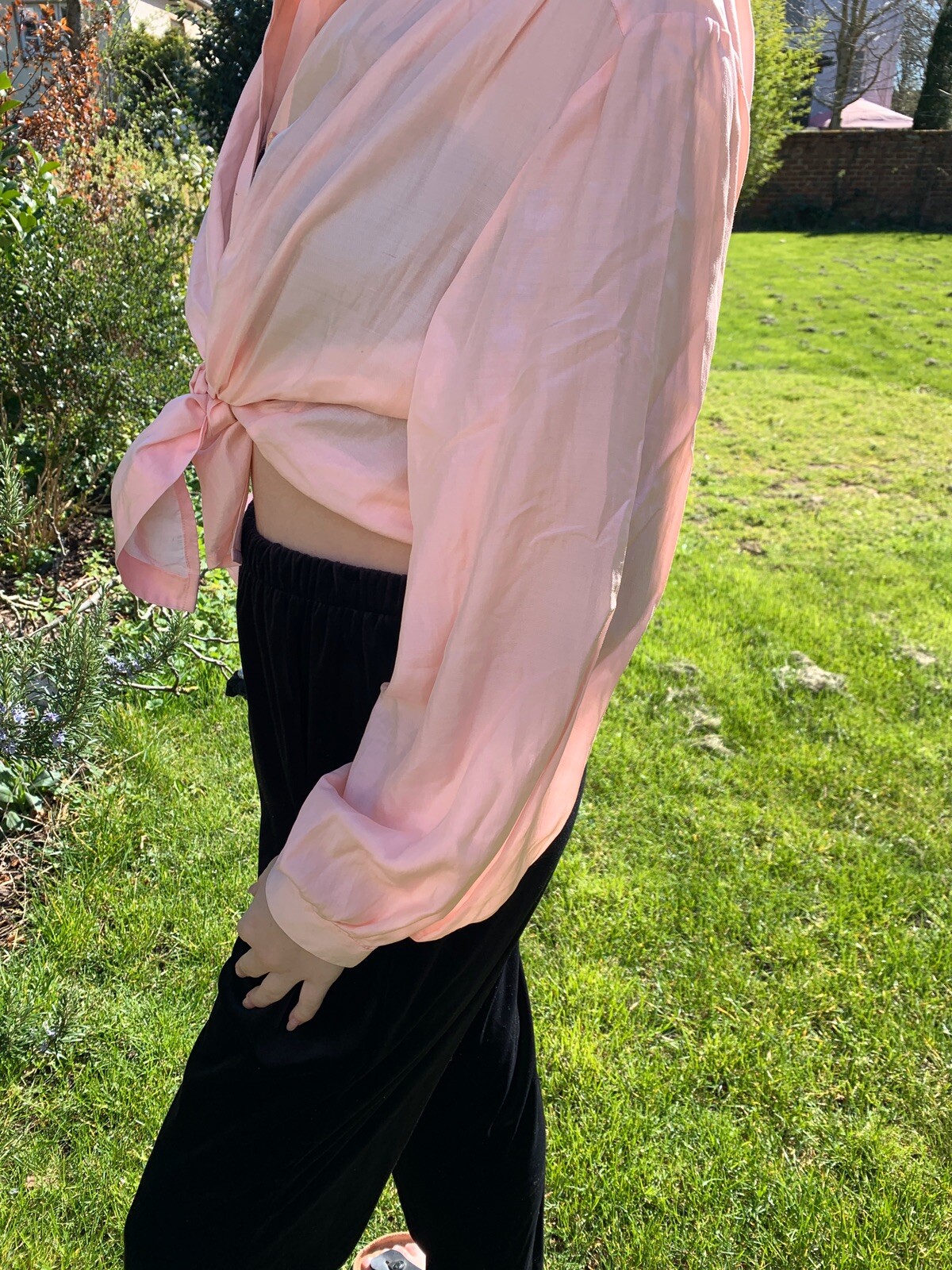 Ladies blouse shirt size 40 pink 80s true vintage 80s summer