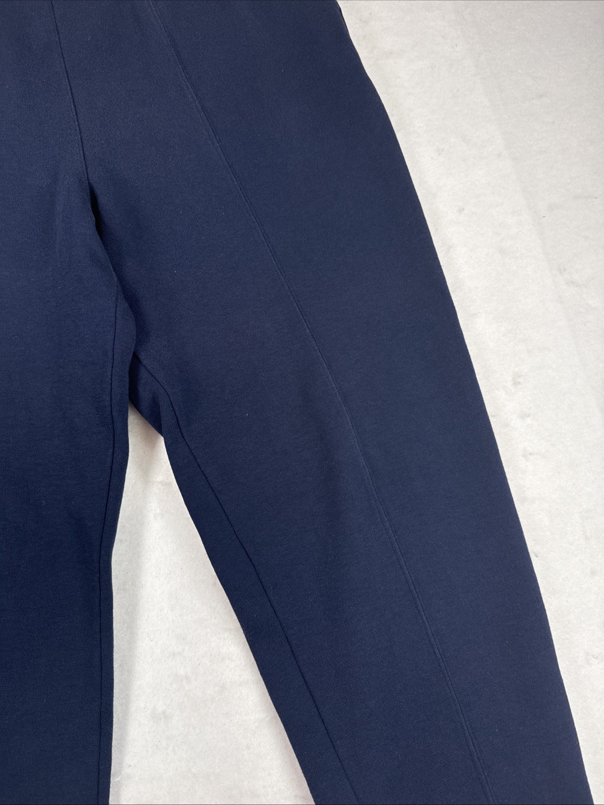 Vintage Stirrup Pants Land’s End Size M 90s Navy Blue Cotton Lycra Made In USA