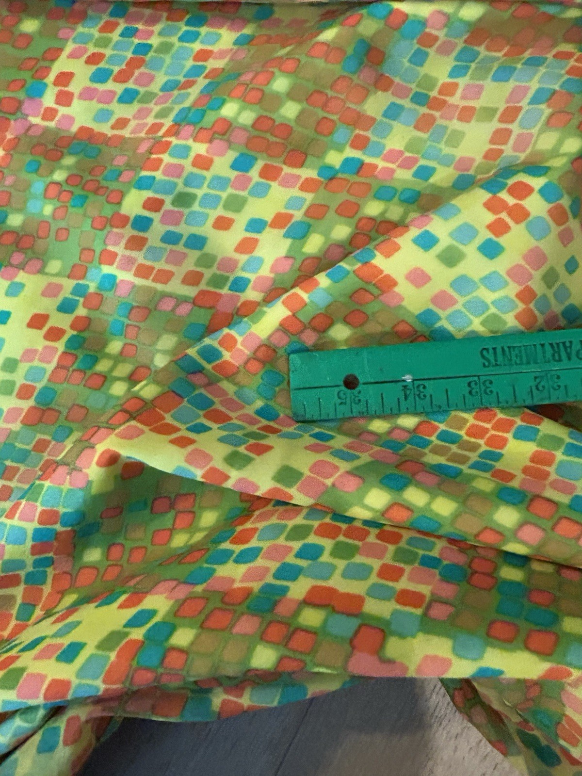 Vintage 1970’s Dress Women’s Multicolor Checkered Aline Party