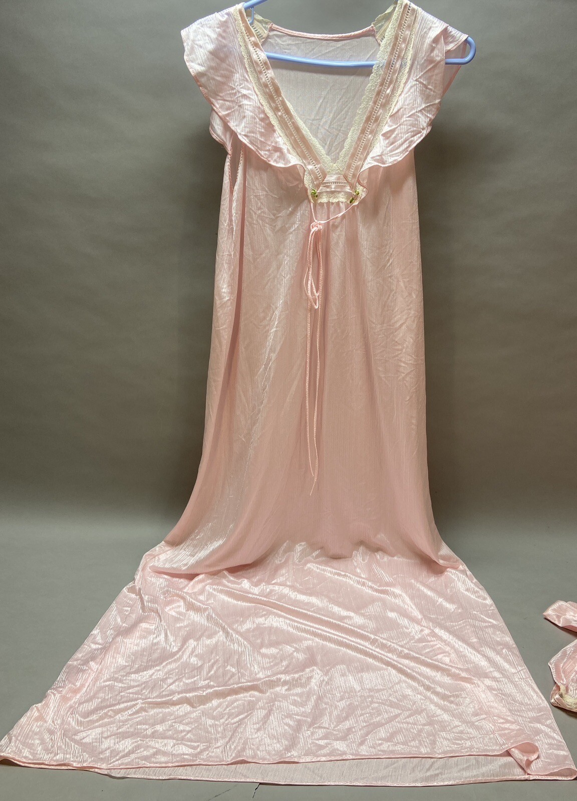 Tom Bezduda For Barad & Co Long Pink Nightgown (Small) Lingerie With Robe (Med)
