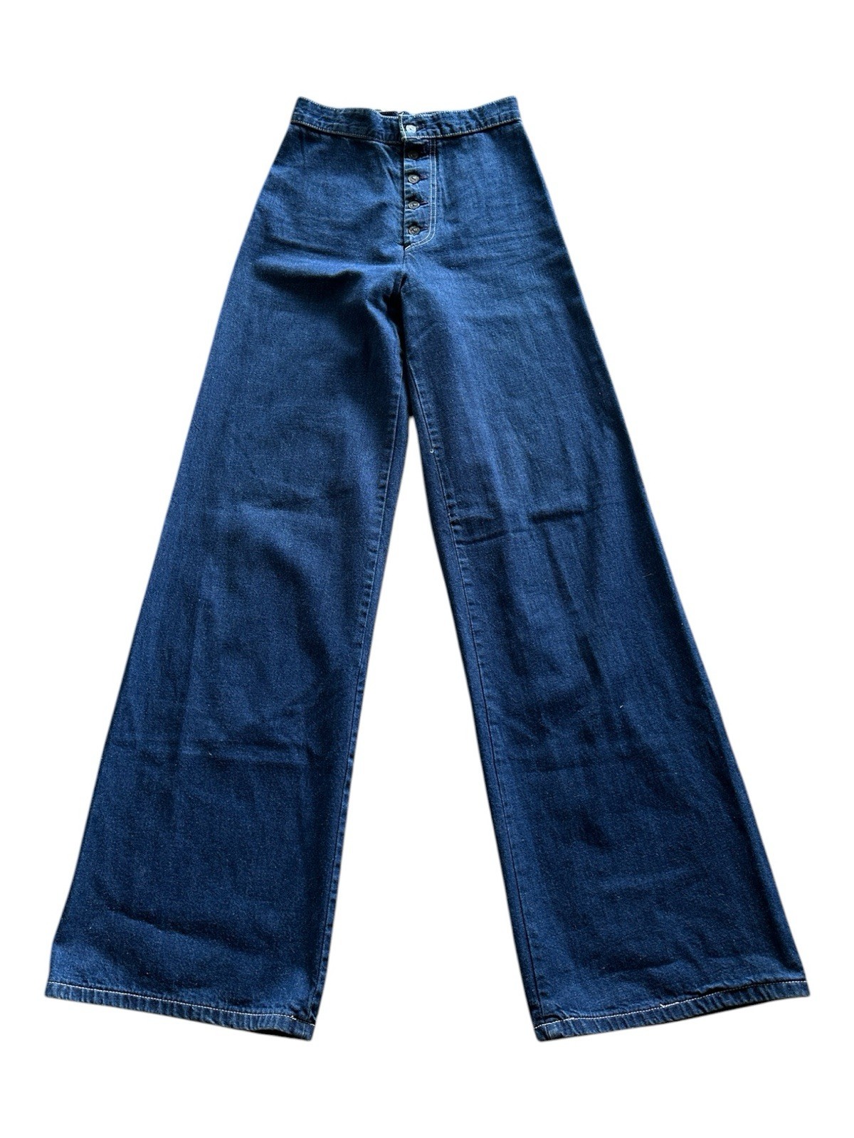 1970s Levi’s Nautical Lace up Sailor Style Bell Bottoms Vintage 70s does 40s