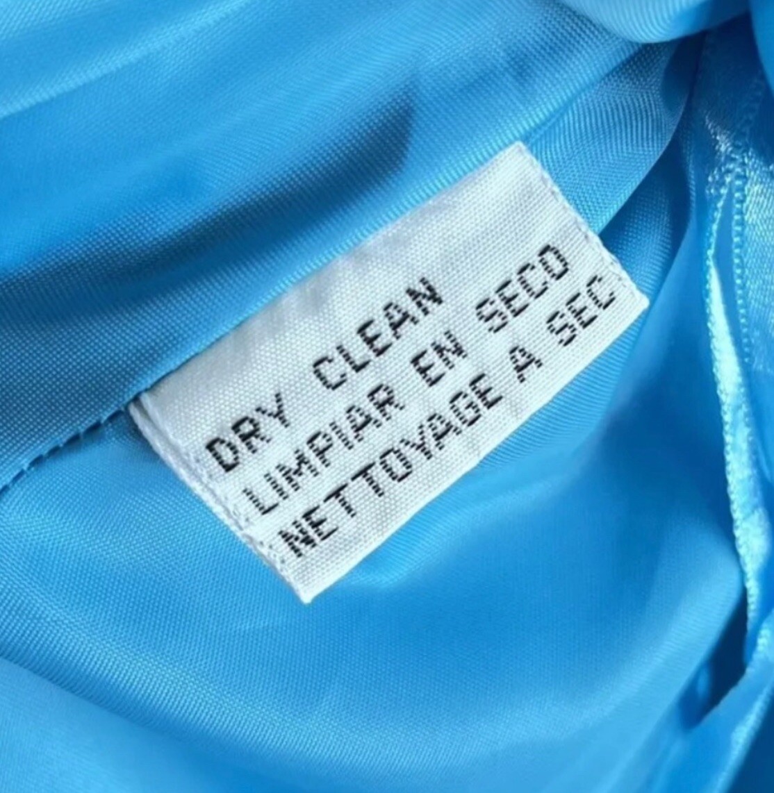 Evan Picone Dress 10 Ladies Vintage 1990’s Era Aqua Blue Sleeveless